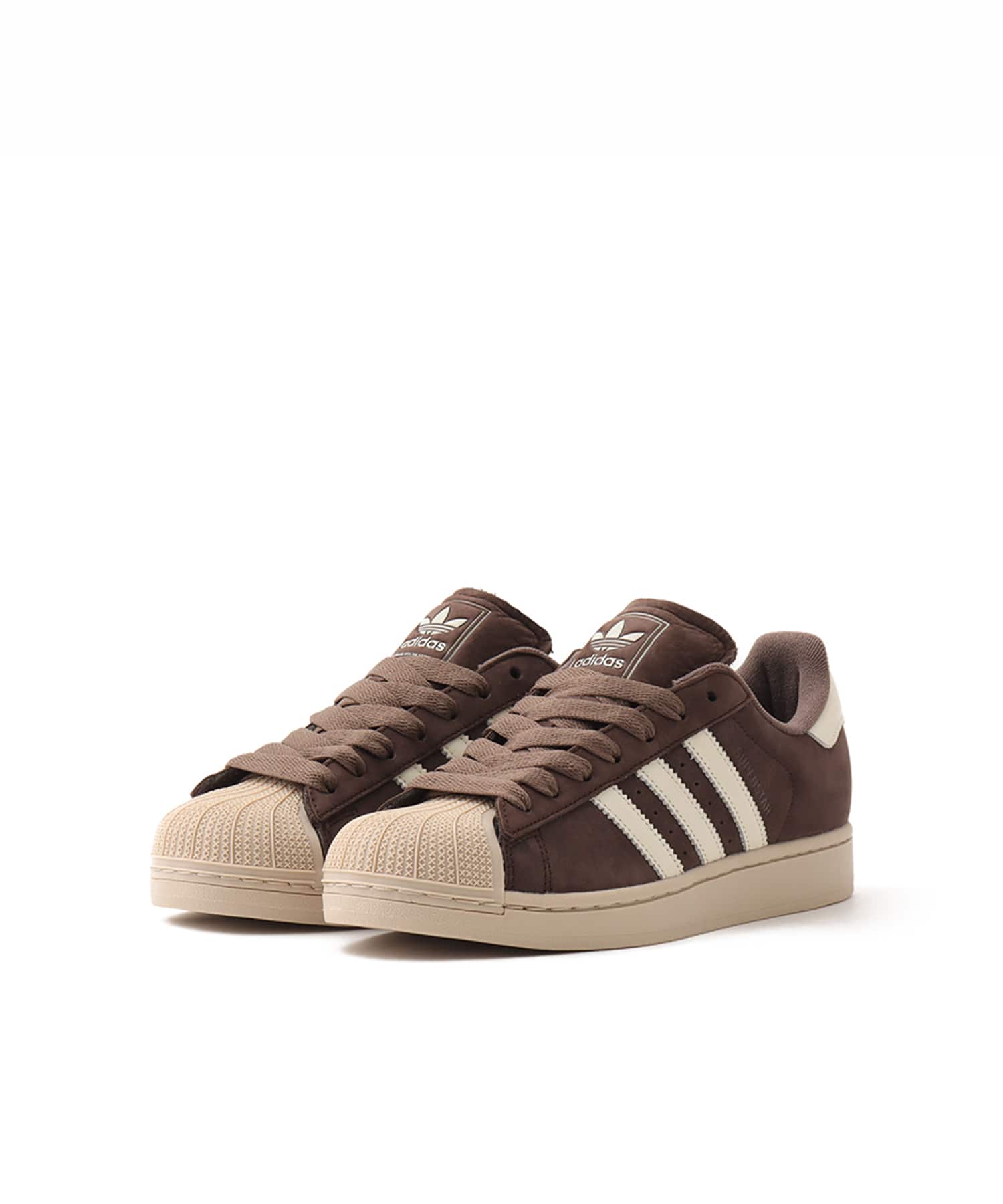 adidas SUPERSTAR II AURORA COFFEE/OFF WHITE/STONE KHAKIの画像