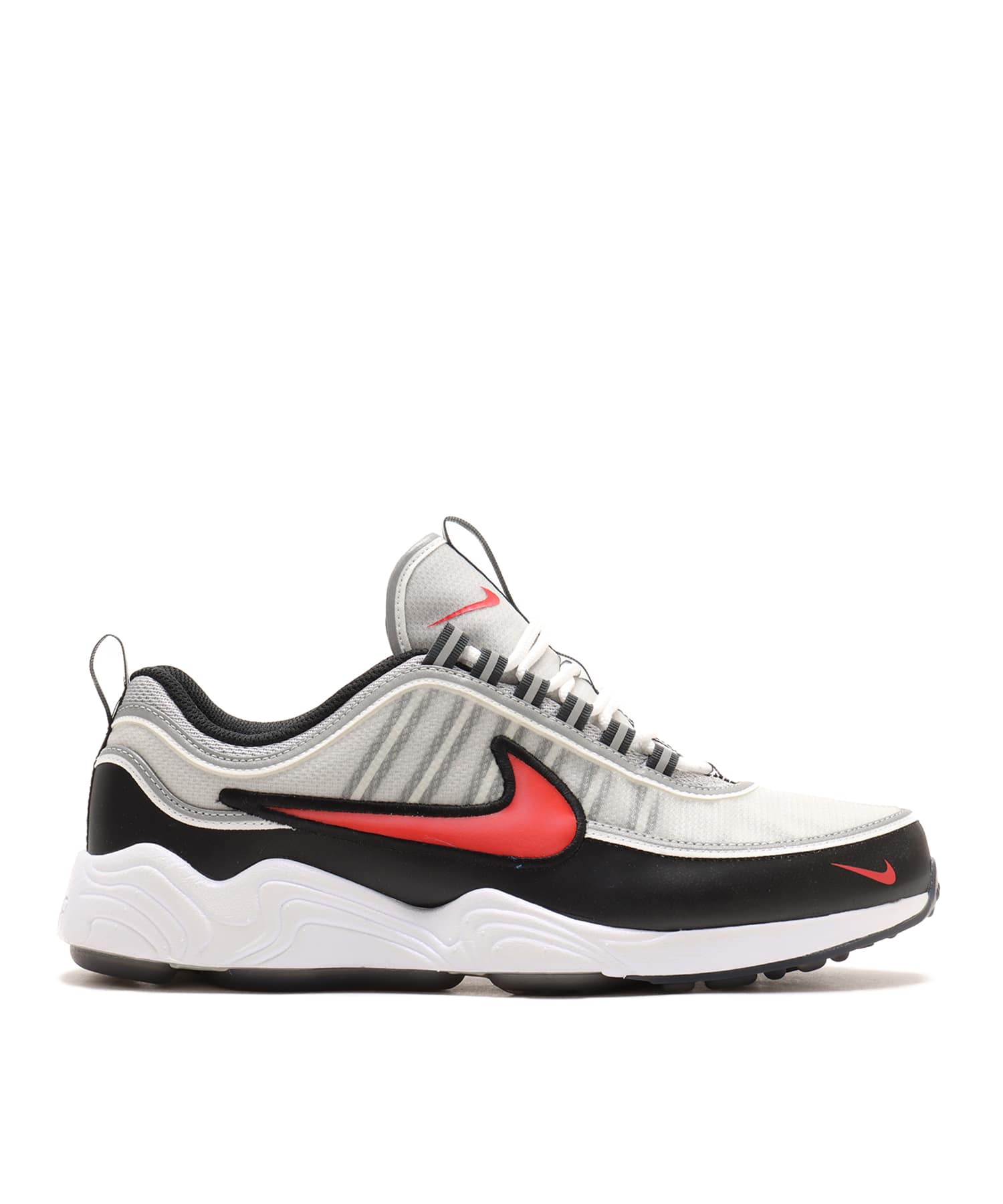 NIKE AIR ZOOM SPIRIDON METALLIC SILVER/SPORT RED-BLACK-WHITE NIKE AIR ZOOM SPIRIDON METALLIC SILVER/SPORT RED-BLACK-WHITE