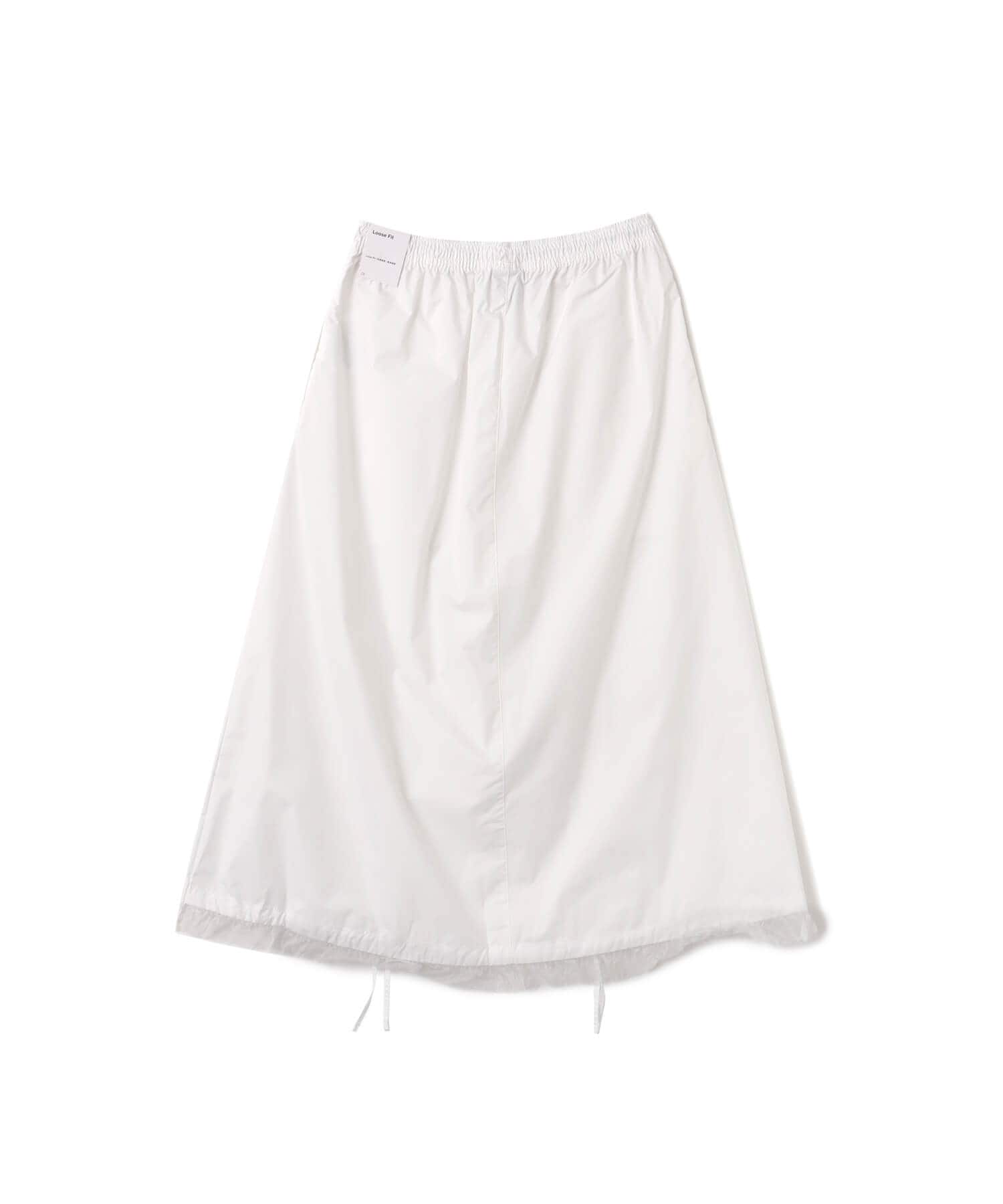 NIKE AS W NSW RCHED WVN SKIRT GCEL WHITEの画像