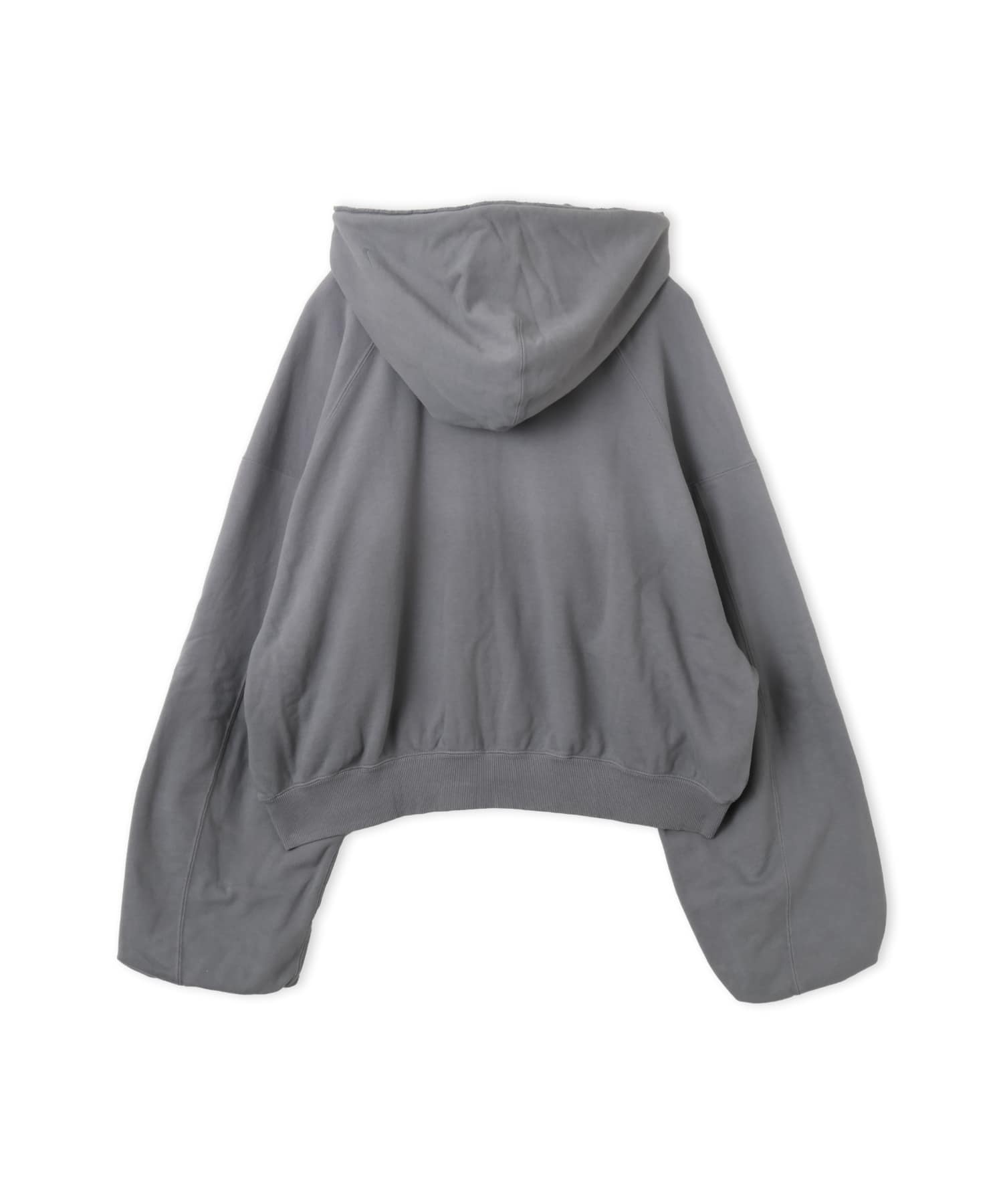 NIKE W NRG NK STUDIO FLEECE HOODIE GRAYの画像