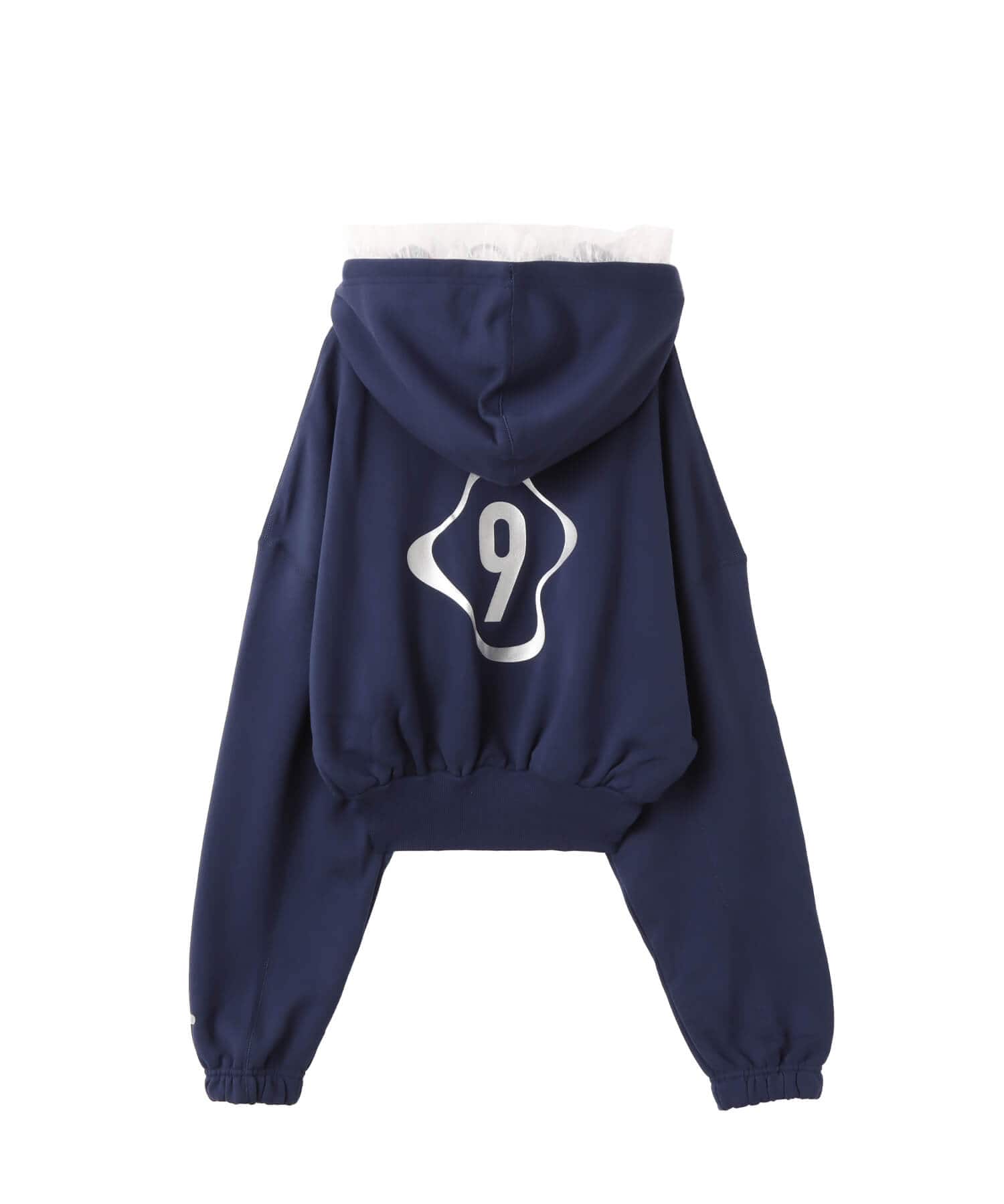 NIKE AS W NSW OS FLC CROP PO HDY GC MIDNIGHT NAVYの画像