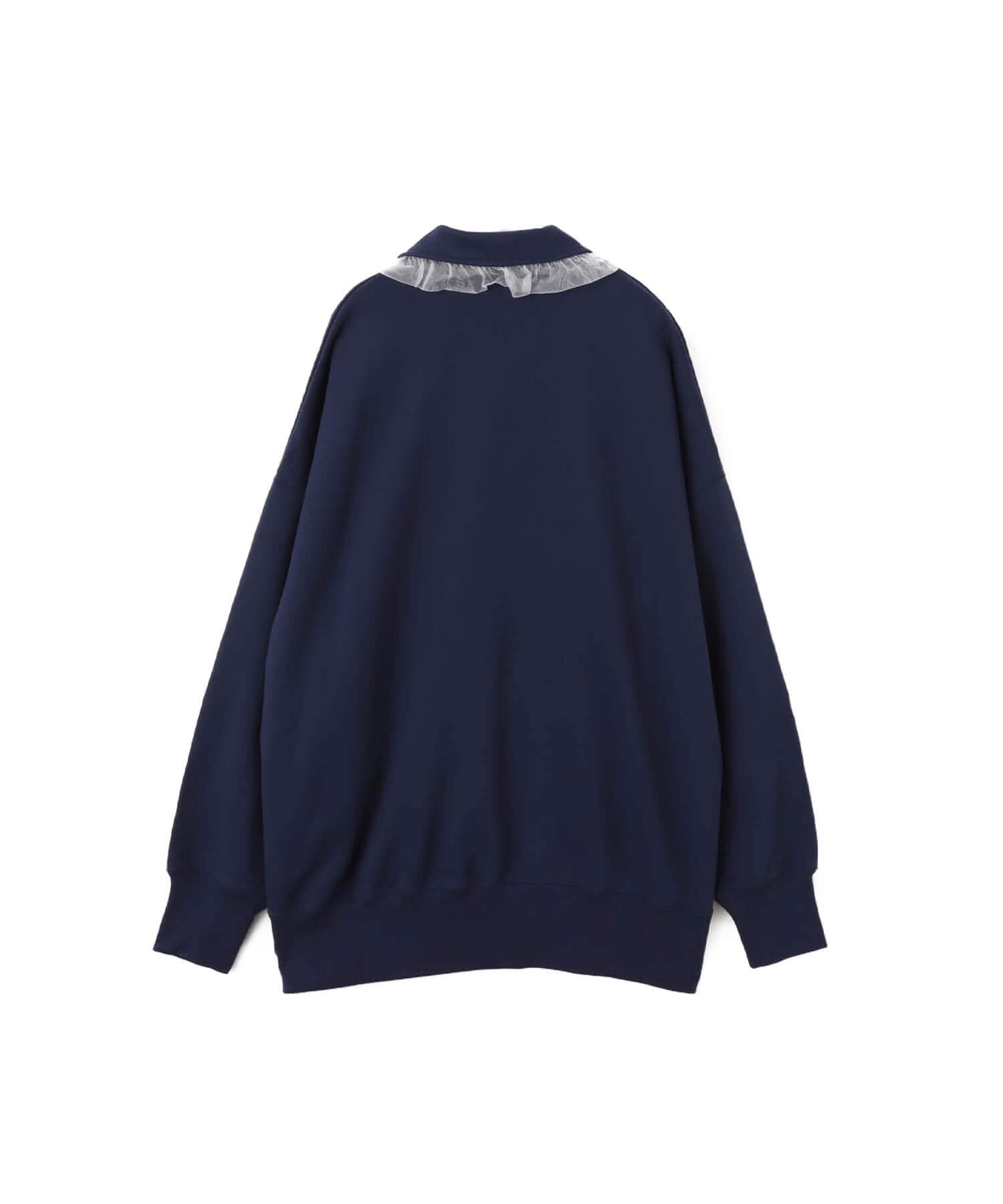 NIKE AS W NSW FLC OS BLKT QZ POLO G MIDNIGHT NAVYの画像