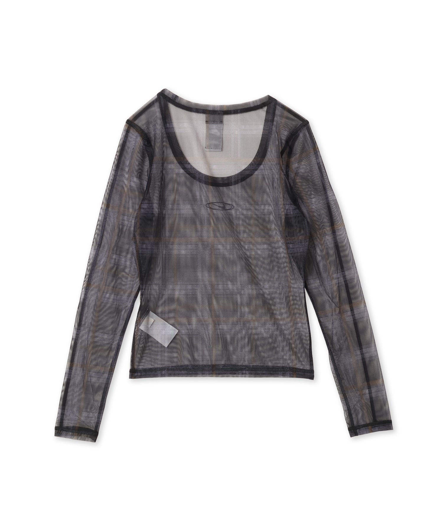 NIKE AS W NK LS BODY BLD MESH PRNT BLACKの画像