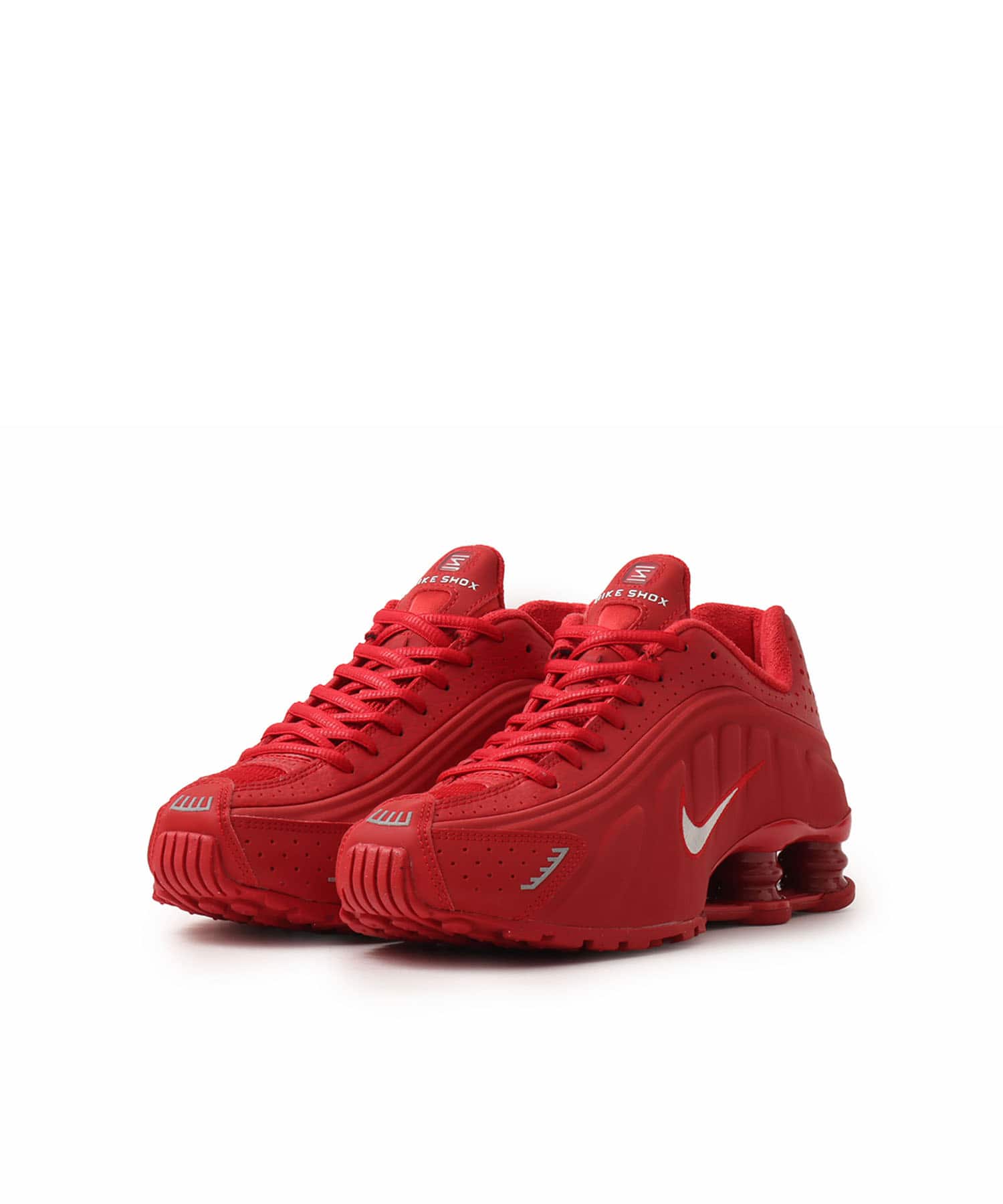 NIKE SHOX R4 GYM RED/METALLIC SILVERの画像