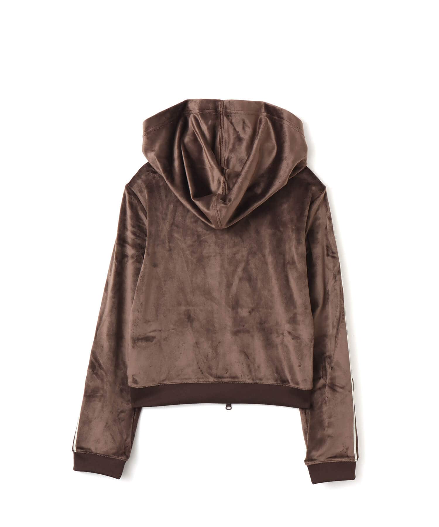 NIKE W NSW TRND VLR FZ HD LS TOP BROWNの画像