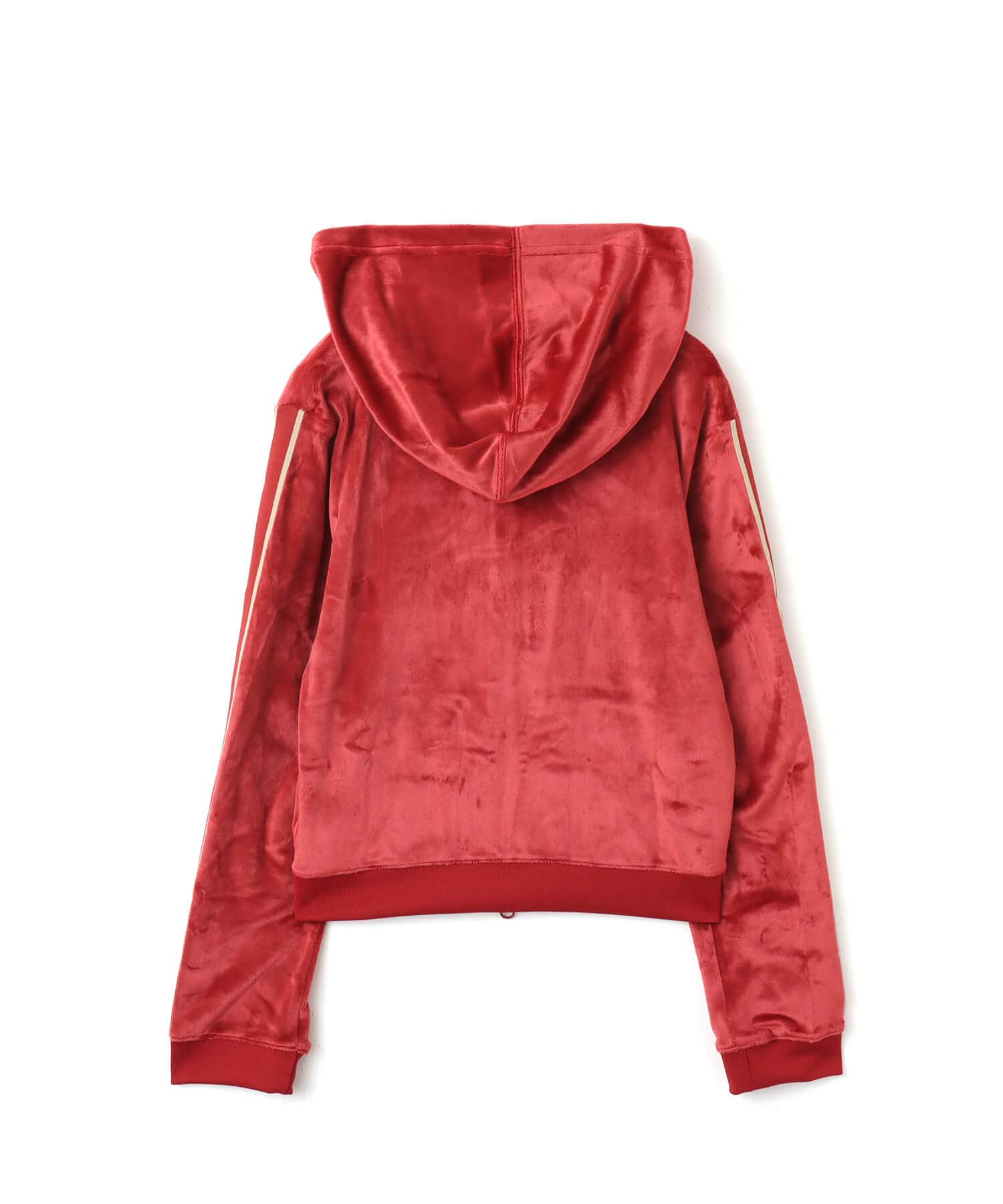 NIKE W NSW TRND VLR FZ HD LS TOP REDの画像