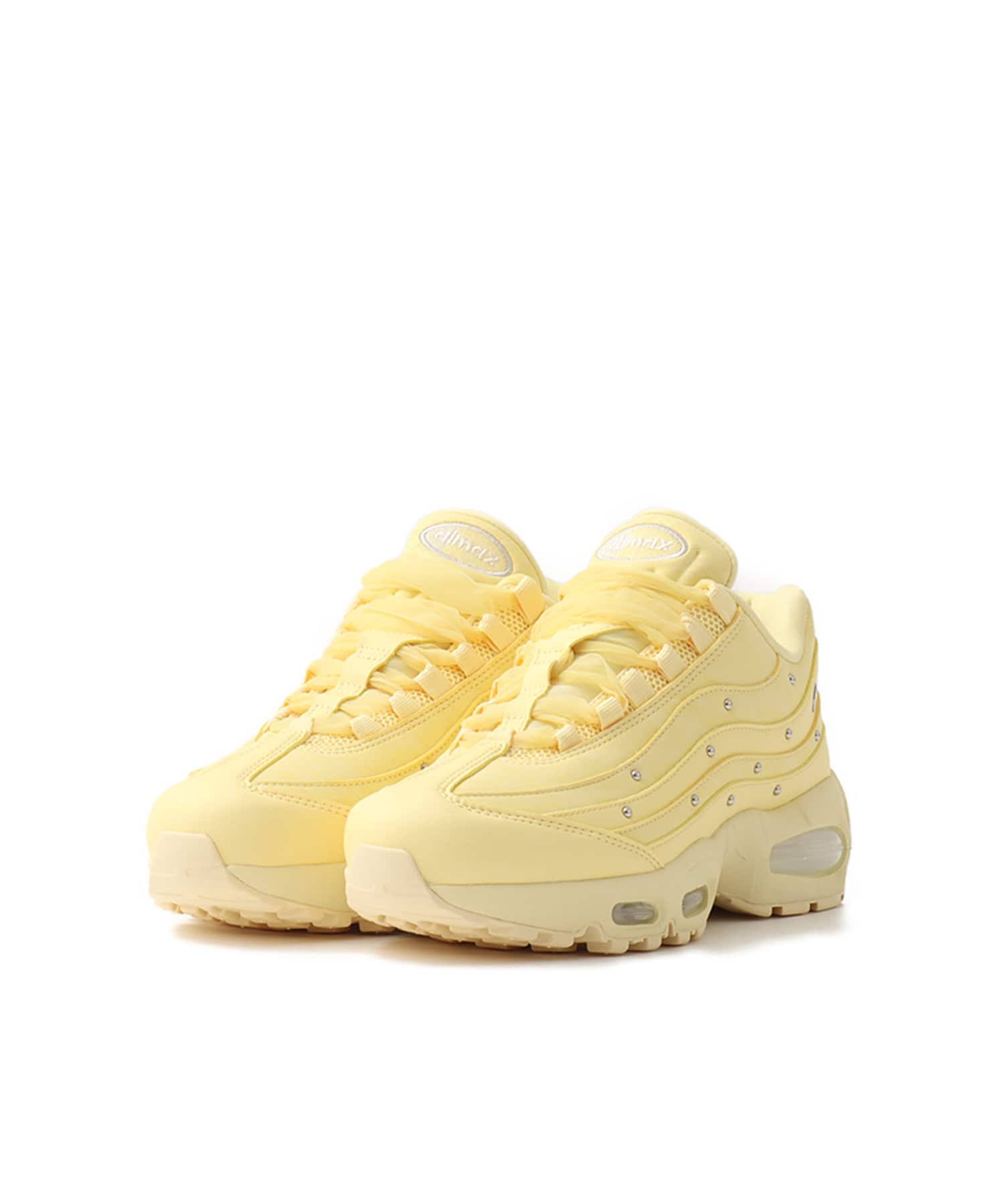 NIKE W AIR MAX 95 BIG BUBBLE SOFT YELLOW/METALLIC SILVER-ALABASTERの画像