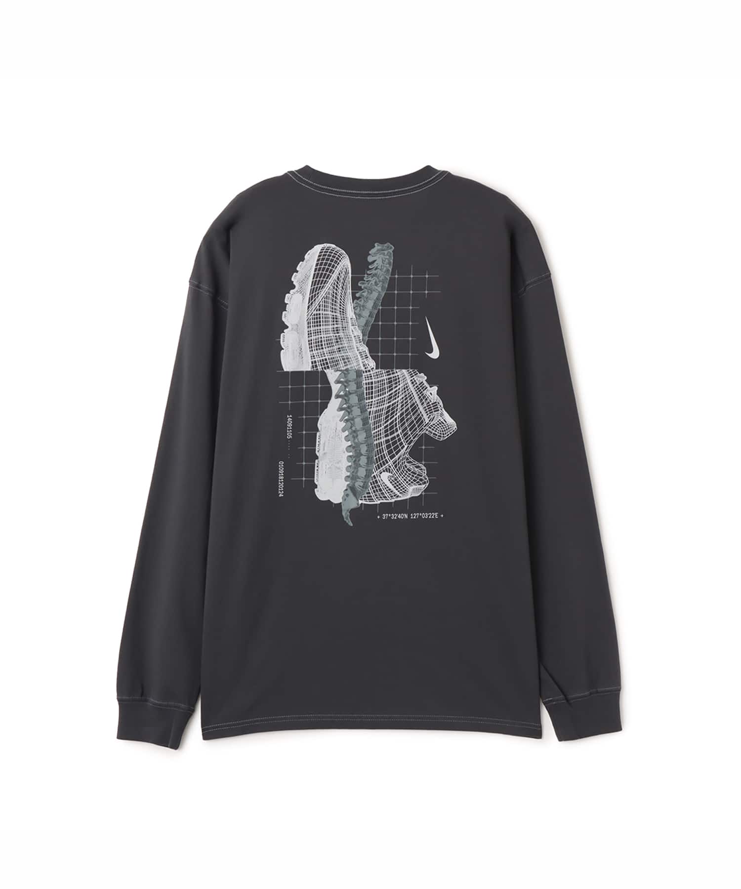 NIKE AS M NK TEE LS M90 FMRN GRAYの画像