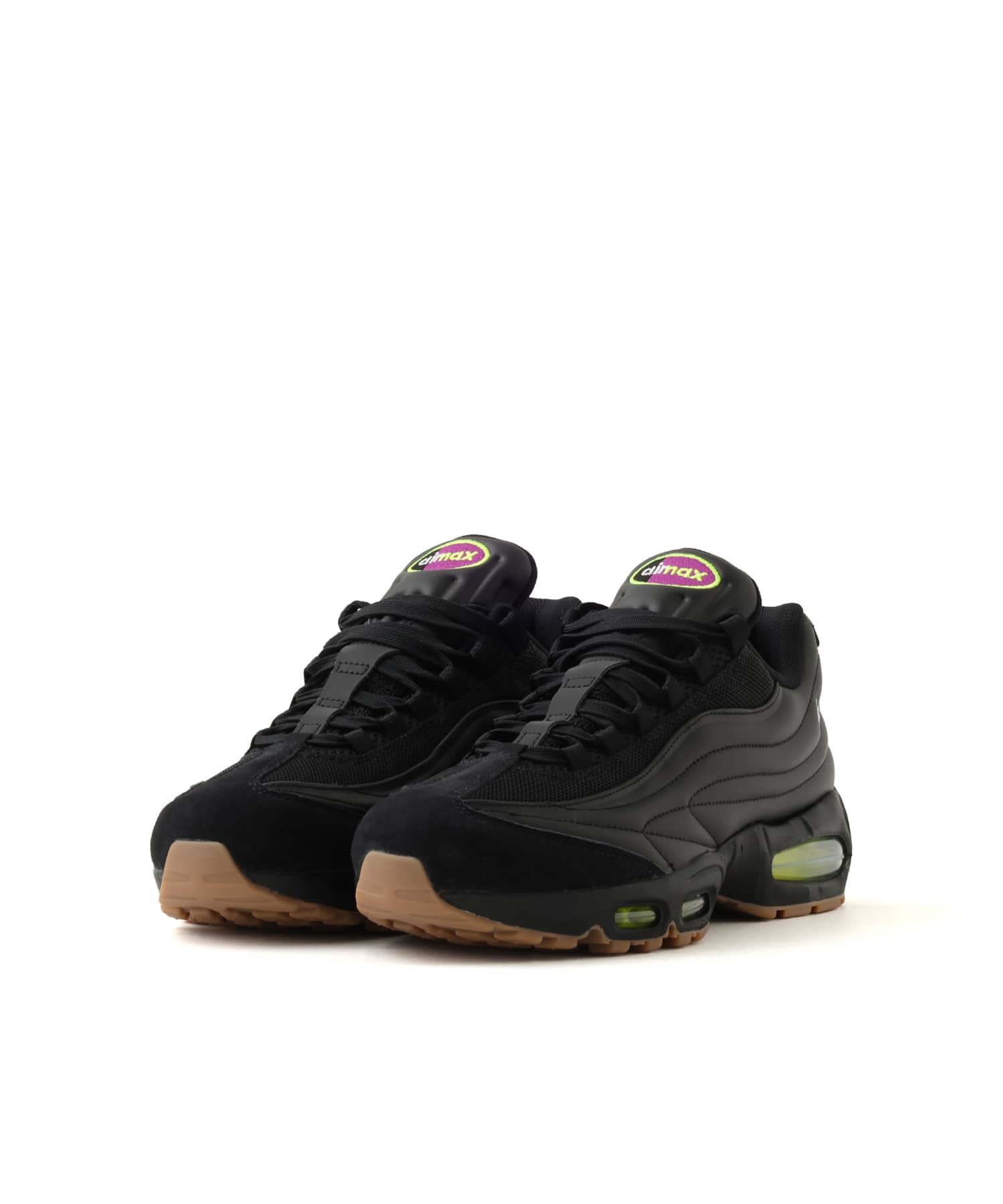 NIKE AIR MAX 95 BB PRM BLACK/WHITE-GUM MED BROWN-VOLTの画像