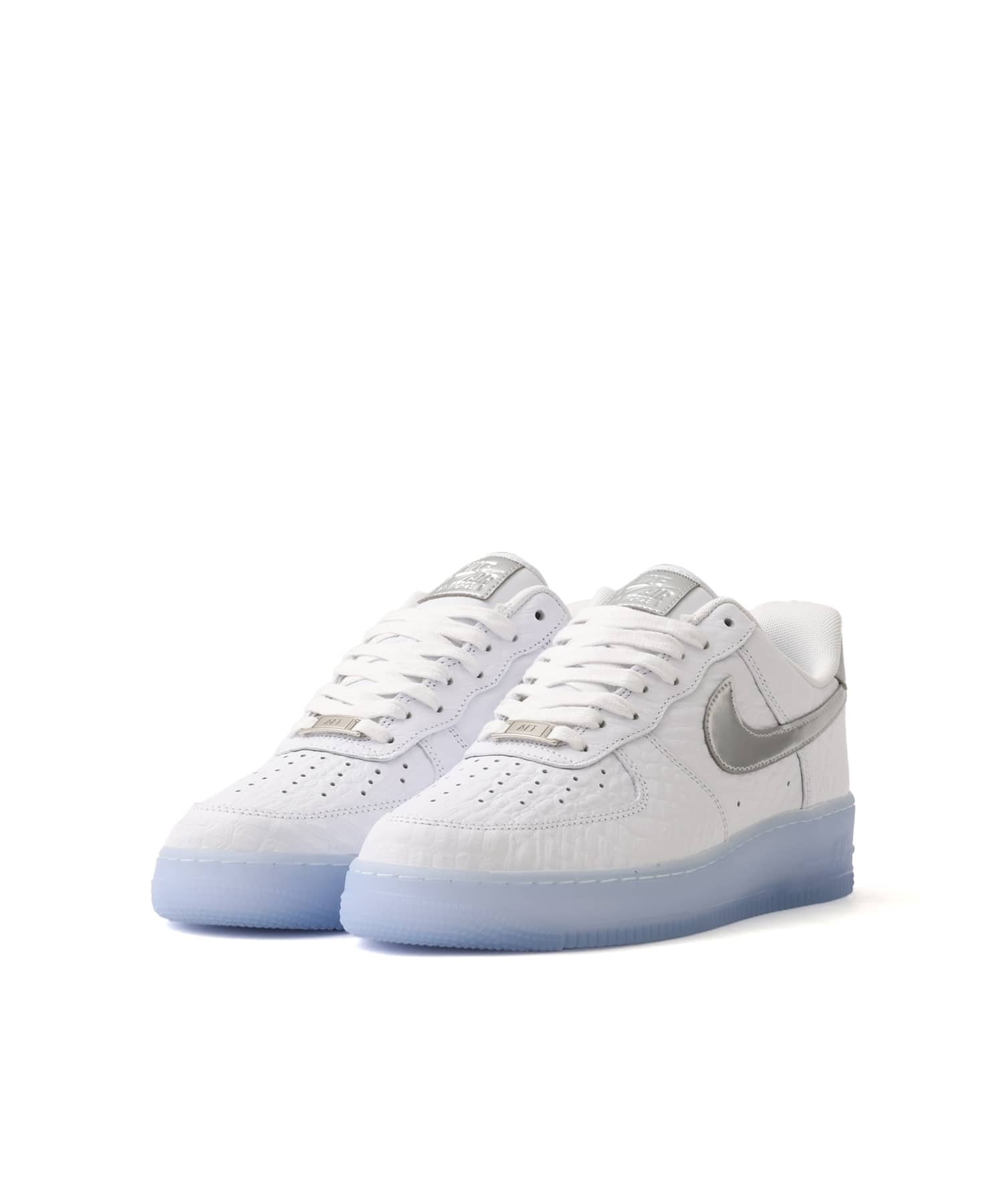 NIKE AIR FORCE 1 '07 WHITE/CHROME-BLUE TINT-PURE PLATINUMの画像