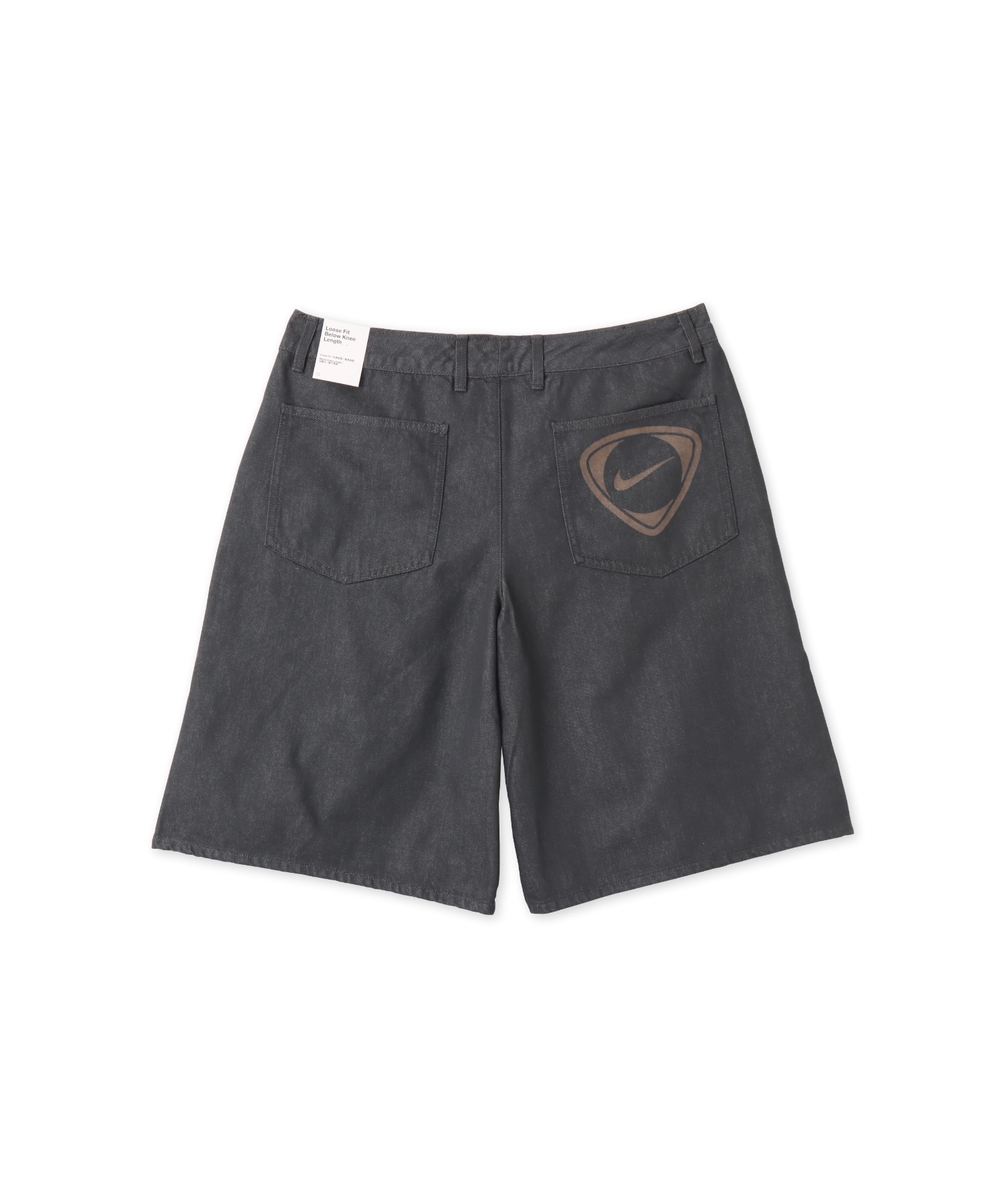 NIKE AS M NK DENIM SHORT FTBL KOR A ANTHRACITEの画像