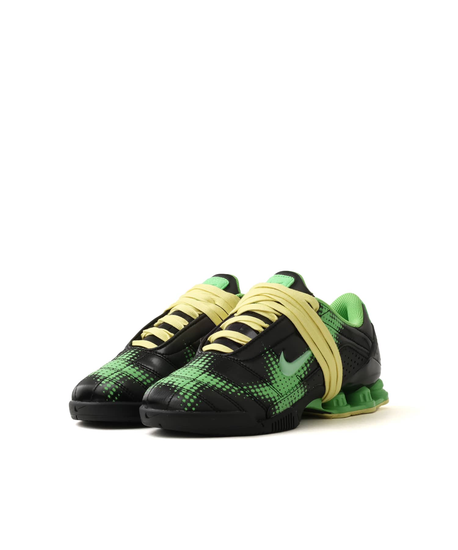 NIKE W NIKE T90 SHOX MAGIA WC BLACK/SPINACH GREEN-YELLOW DIAMOND-BLACKの画像