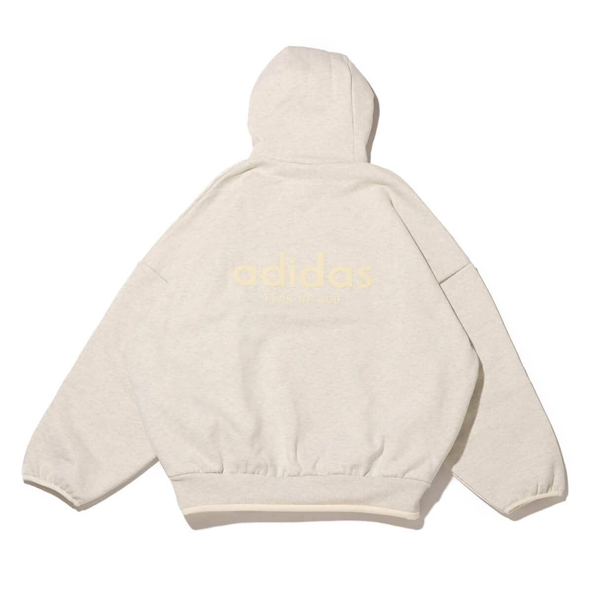 adidas FEAR OF GOD ATHLETICS HEATHER HOODIE OATMEA