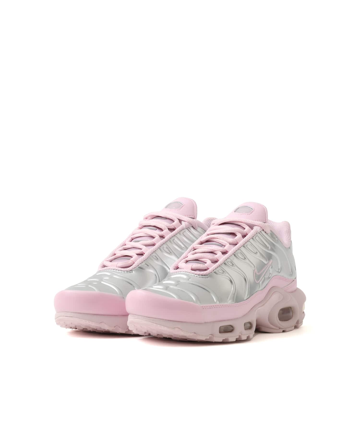 NIKE W AIR MAX PLUS METALLIC PINK FOAM/WOLF GREY-MTLC SILVERの画像