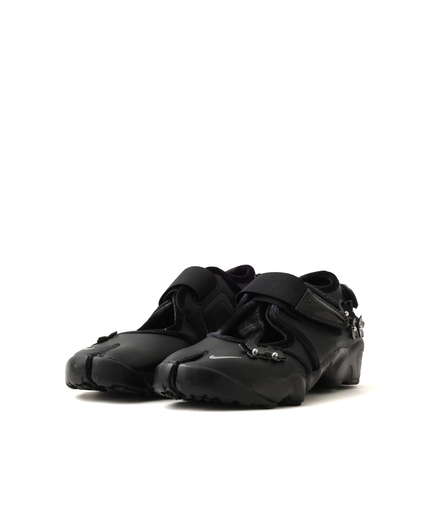 NIKE WMNS AIR RIFT FLRT BLACK/MTLC SILVER-WOLF GREYの画像