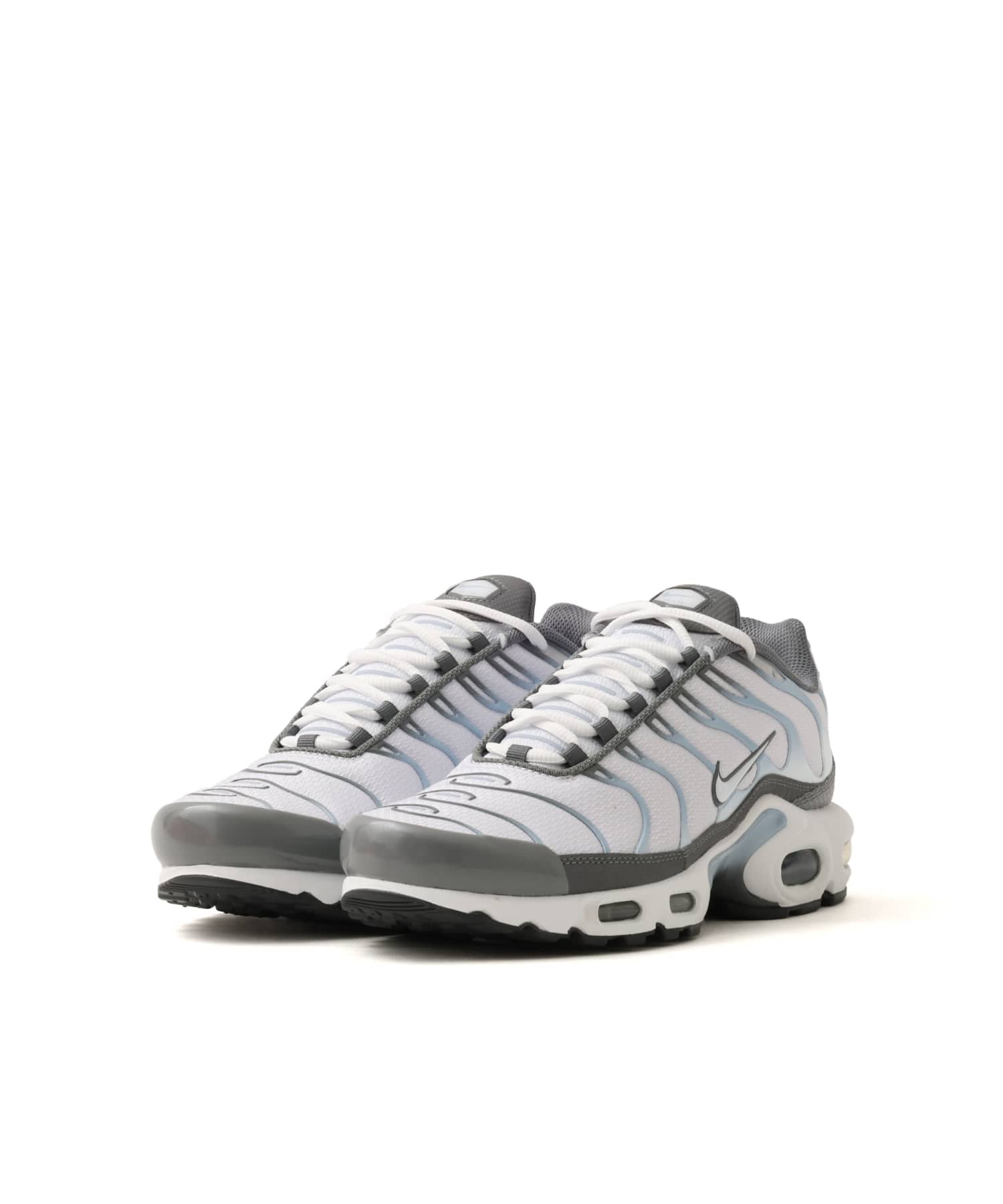 NIKE AIR MAX PLUS SMOKE GREY/WHITE-LT ARMORY BLUE-DK SMOKE GREYの画像