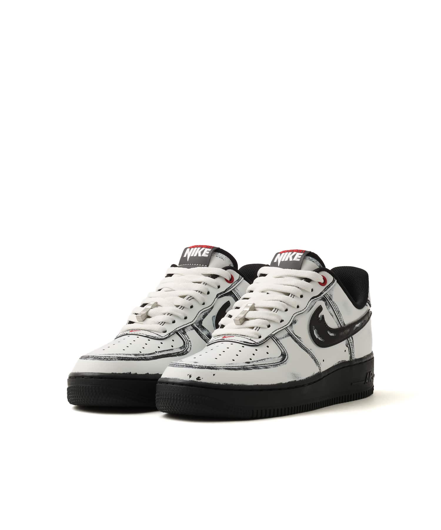 NIKE AIR FORCE 1 SUMMIT WHITE/MTLC SILVER-BLACK-GYM RED-MTLC COOL GREYの画像