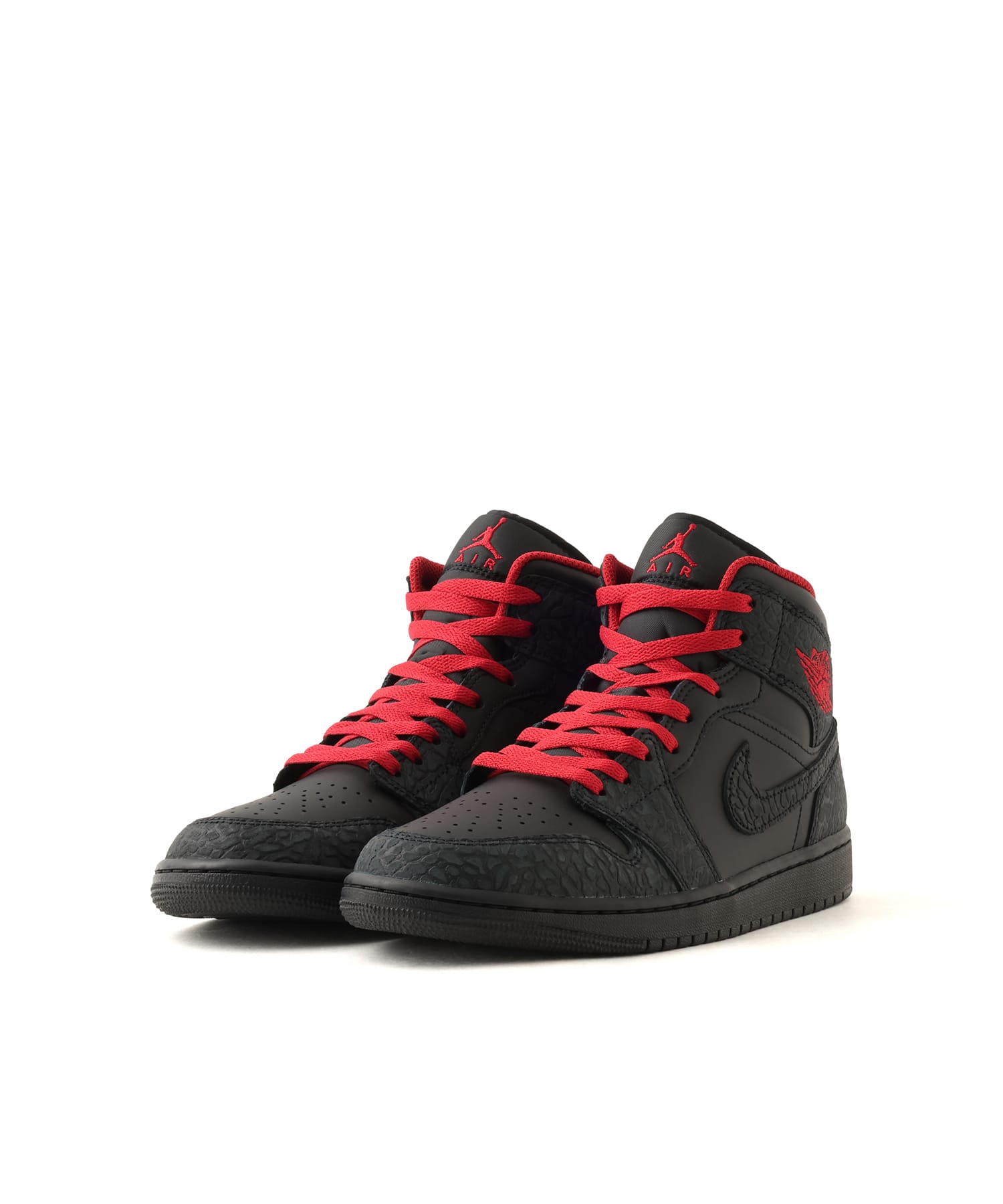 JORDAN BRAND AIR JORDAN 1 MID SE BLACK/TOUGH RED-BLACKの画像