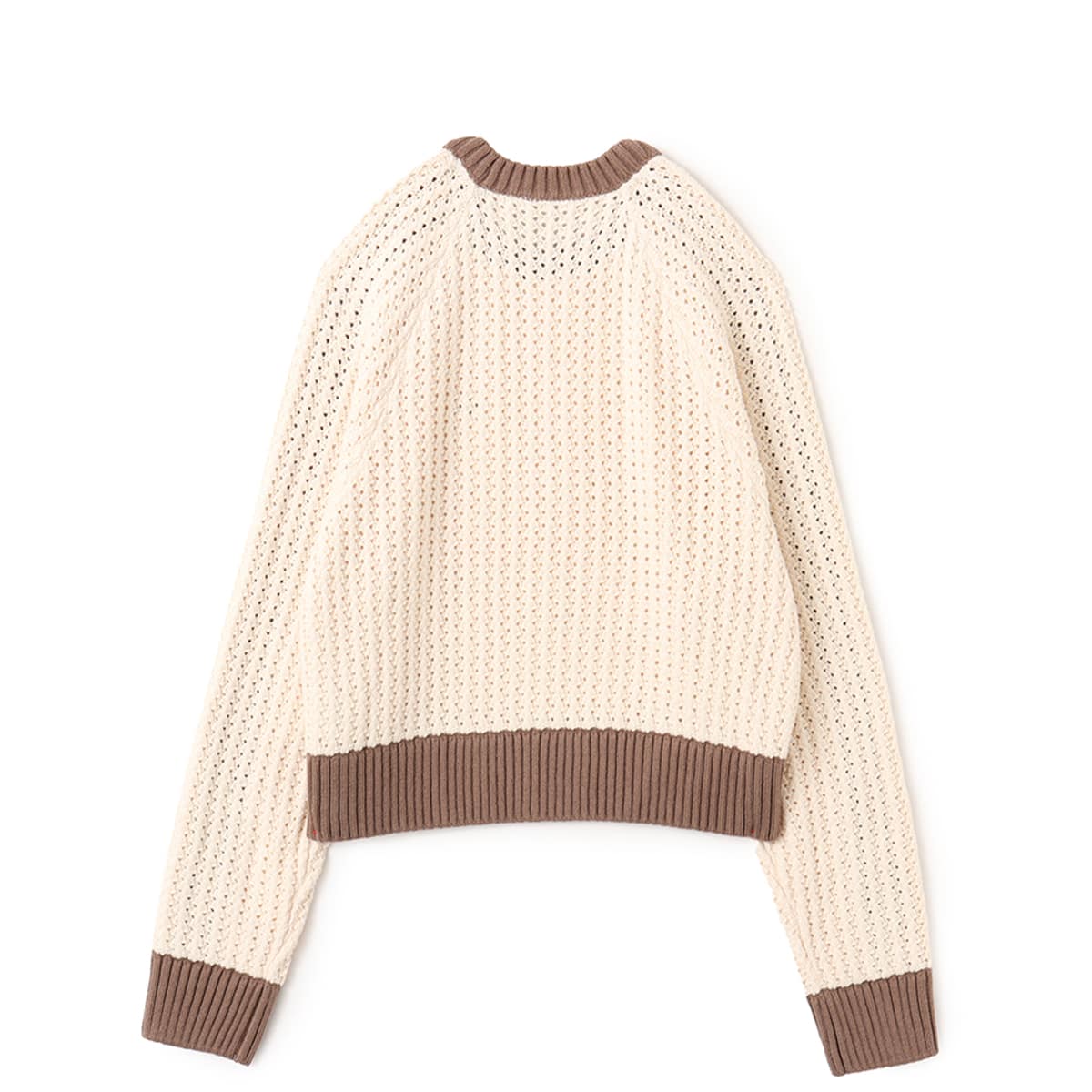 adidas ADICOLOR KNITTED CREW SWEATSHIRT ワンダーホワイトの画像