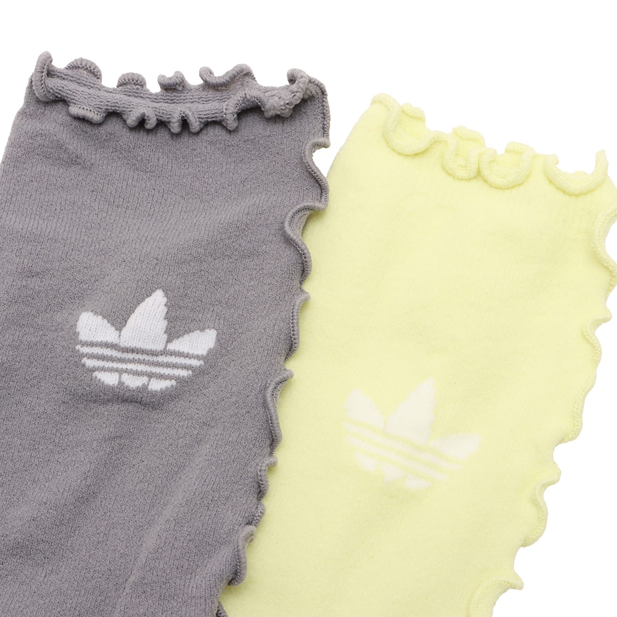 adidas RUFFLE SOCK 2P グレーツー/イエローティントの画像