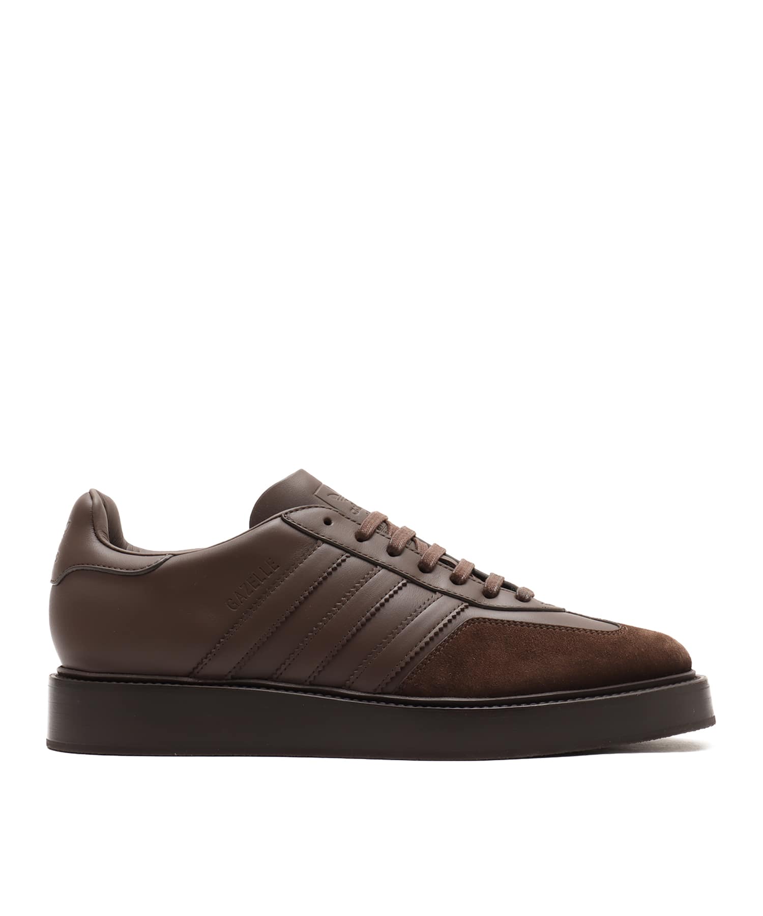 adidas GAZELLE INDOOR MADE IN ITALY BROWN/BROWN/DARK BROWNの画像