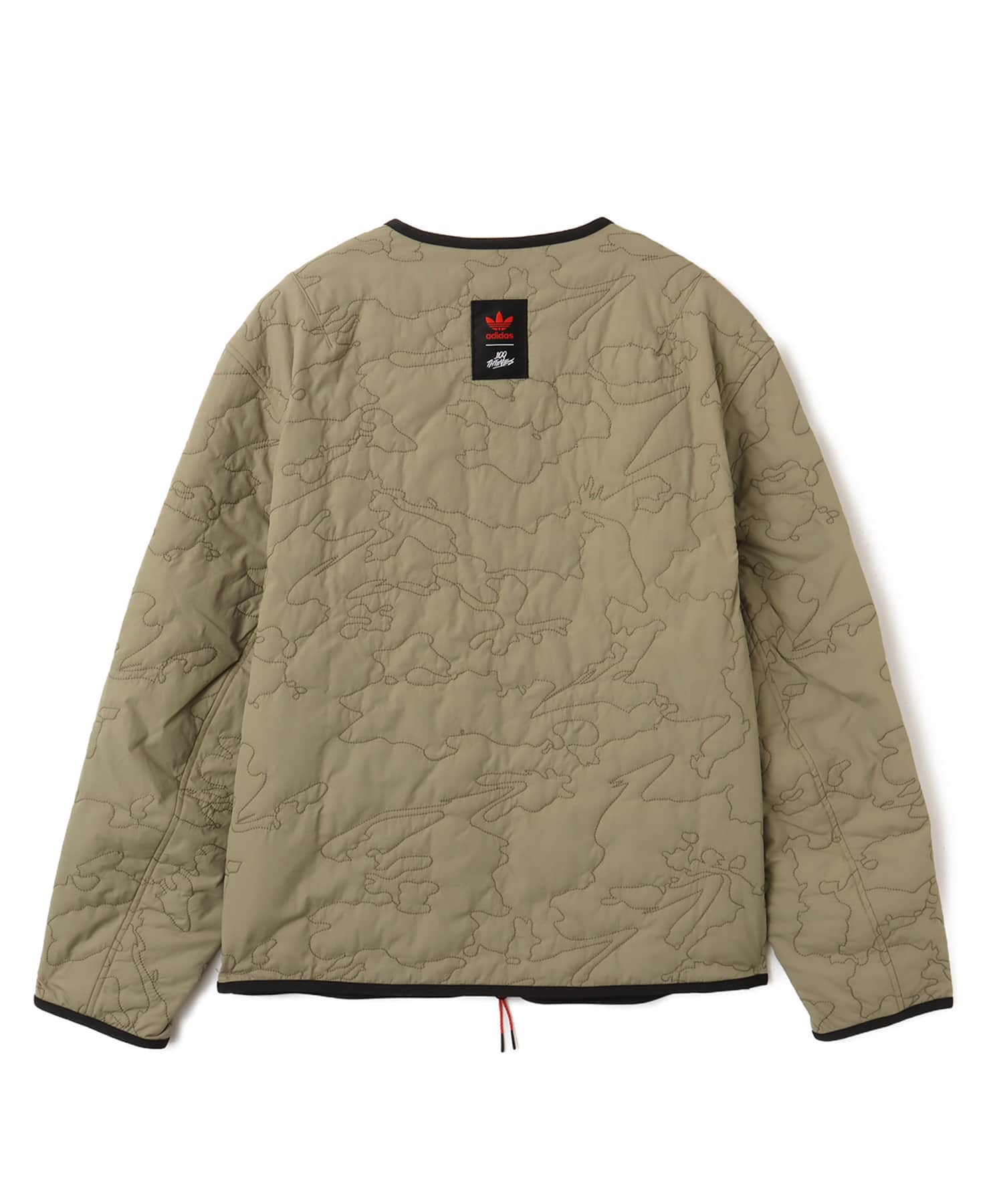 adidas 100 THIEVES QUILTED LINER JACKET オービットグリーンの画像