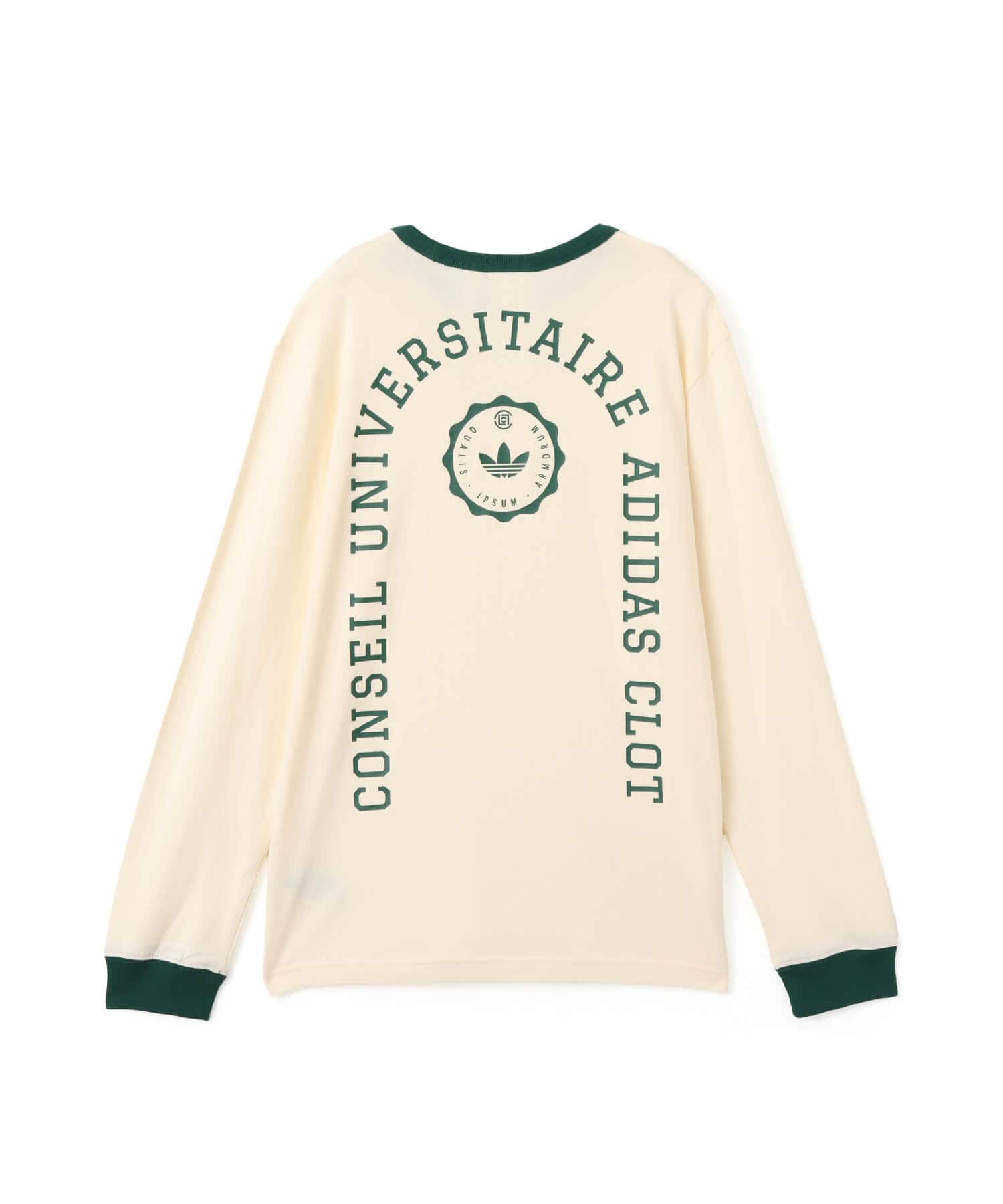 adidas CLOT RIB TEE BY EDISON CHEN クリームホワイトの画像