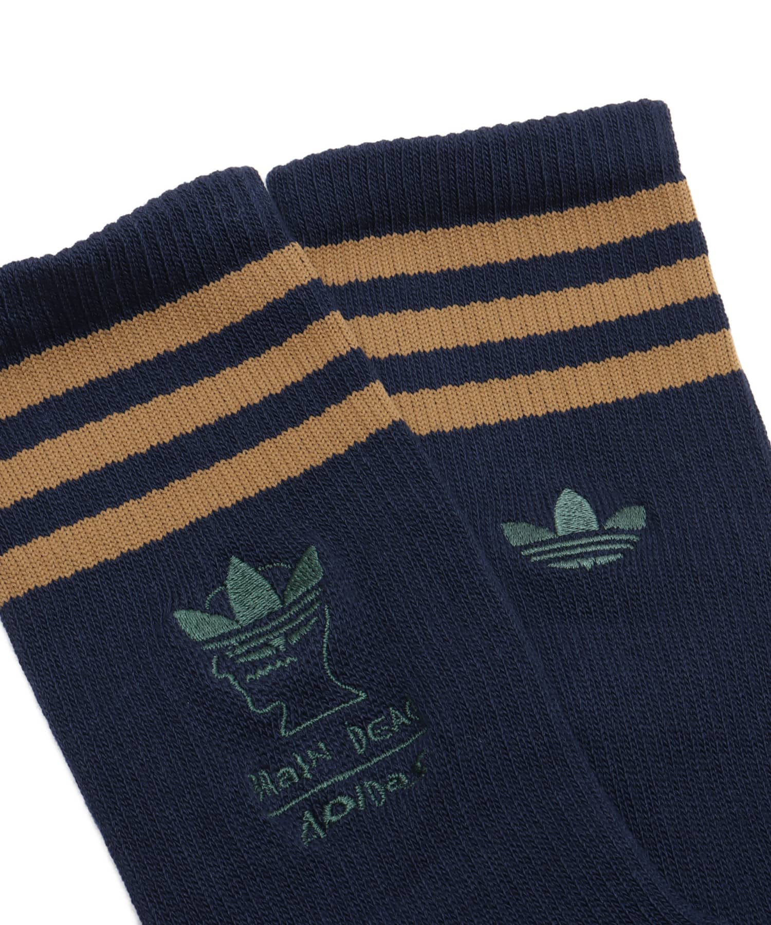 adidas BRAIN DEAD SOCK カレッジネイビー/ブラウンデザート/アマゾングリーンの画像