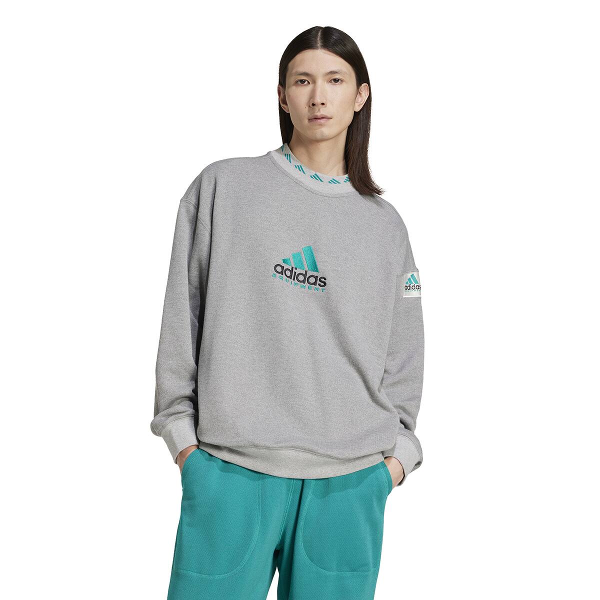adidas EQT REFLECT CREWENECK ミディアムグレーヘザーの画像