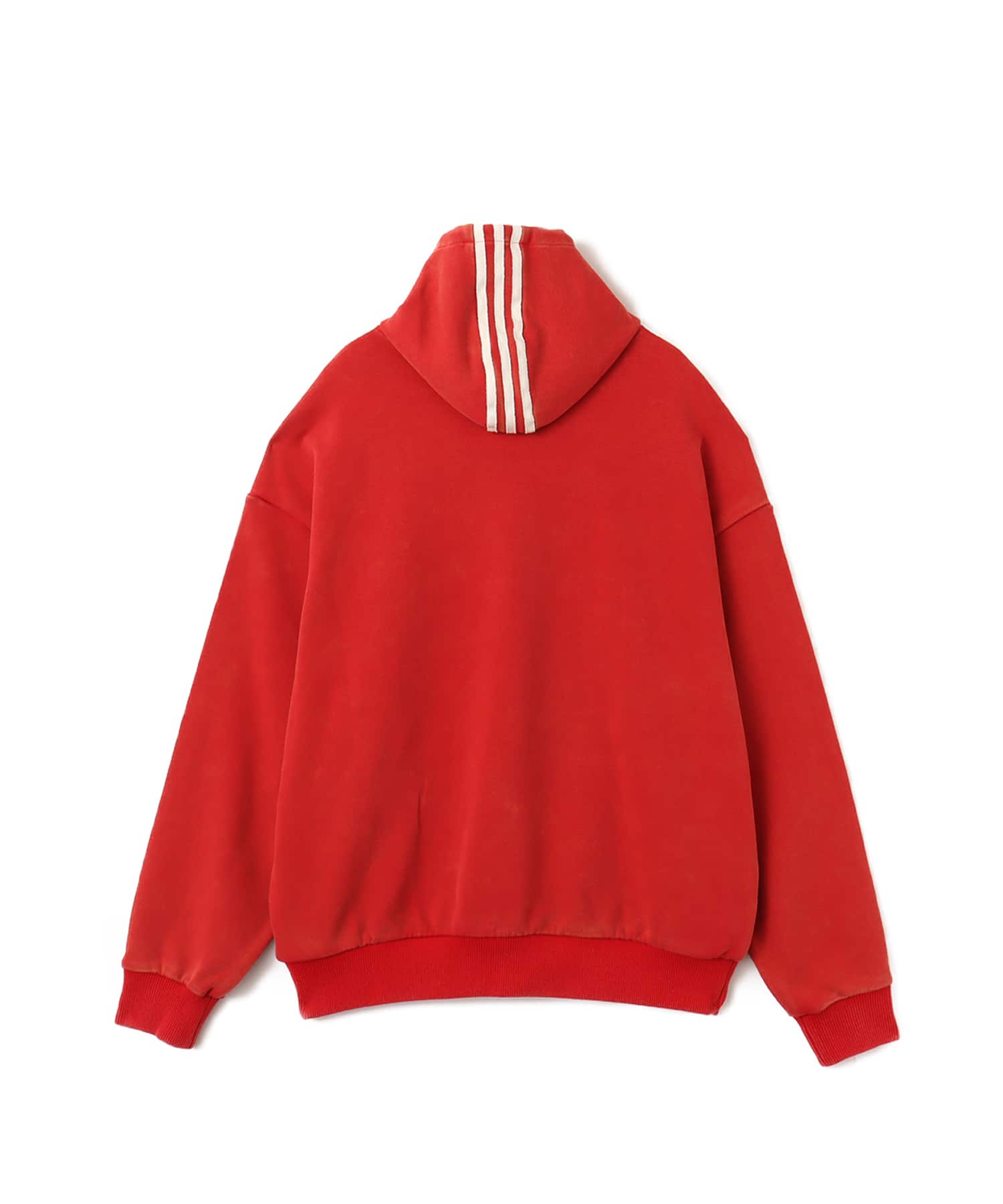 adidas by Avavav SHOULDERLESS HOODIE パワーレッドの画像