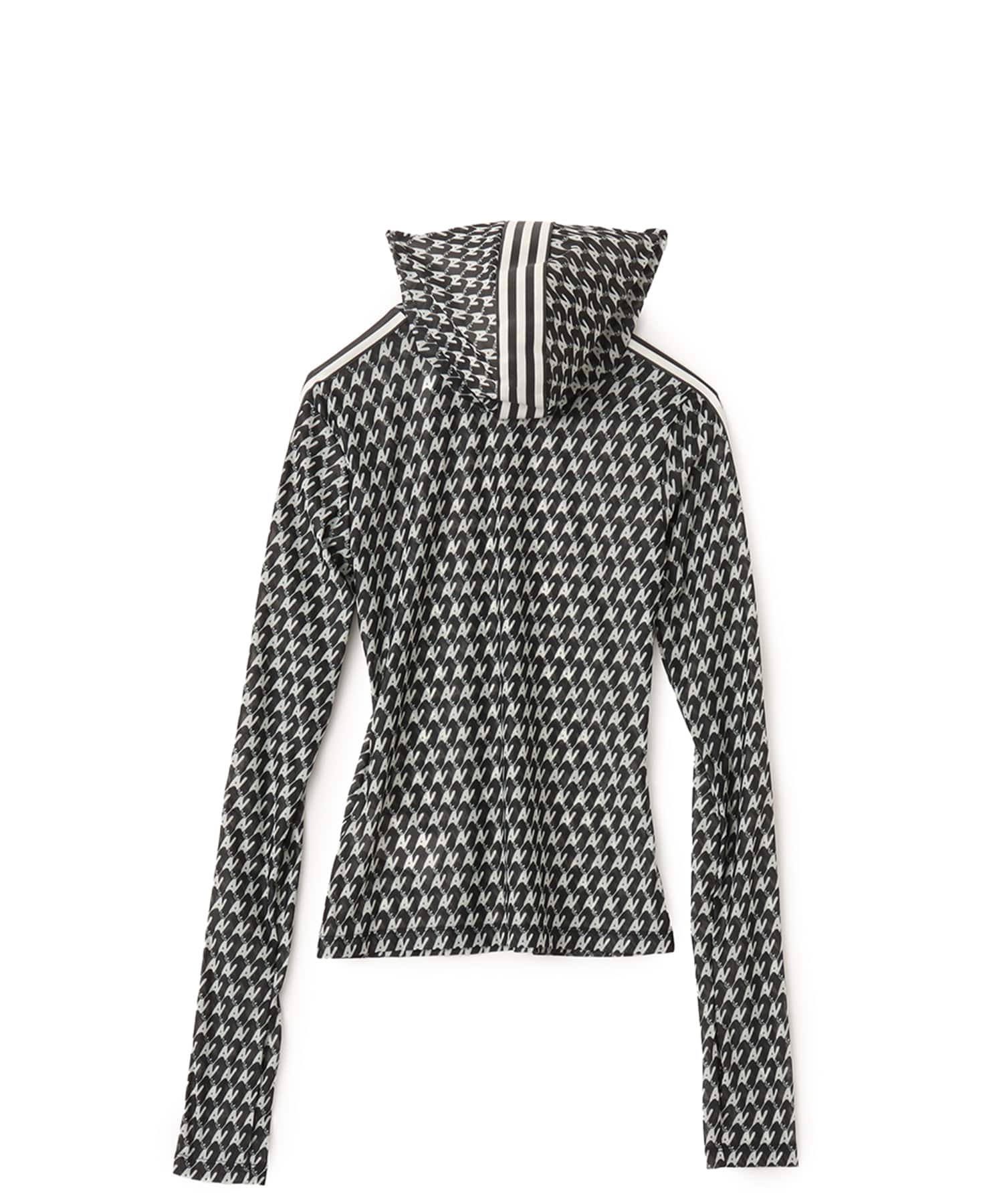 adidas by Avavav MESH ALLOVER PRINT LONG-SLEEVE TOP ブラックの画像