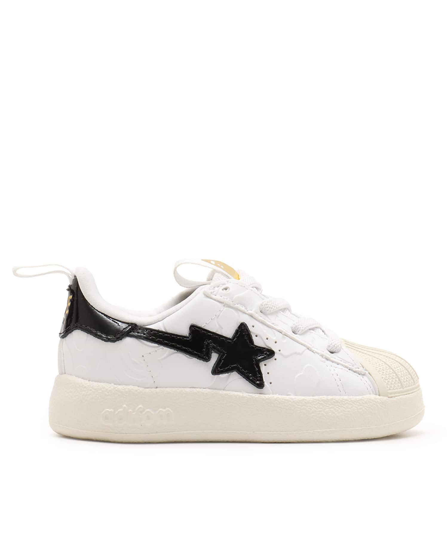 adidas ADIFOM SUPERSTAR 360 I BAPE FOOT WEAR WHITE/CORE BLACK/GOLD METALLICの画像