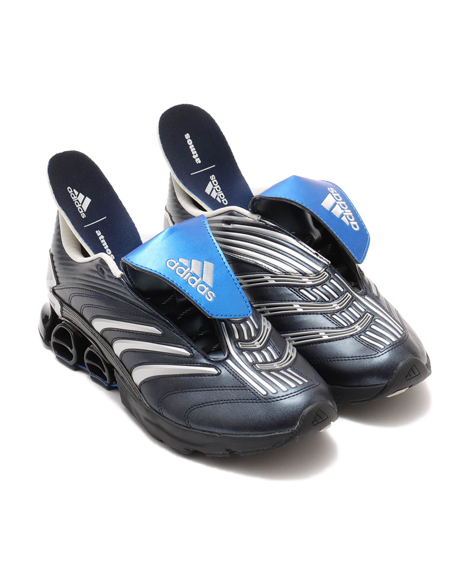 adidas PREDATOR MEGARIDE atmos “BLUE SPIRIT” SILVER METALLIC/SILVER METALLIC/CORE BLACKの画像