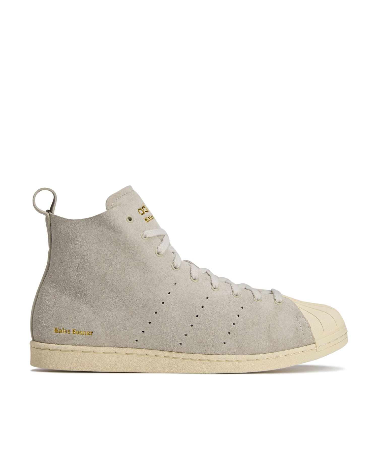 adidas WALES BONNER SUPERSTAR MIST STONE/WONDER WHITE/GOLD METの画像