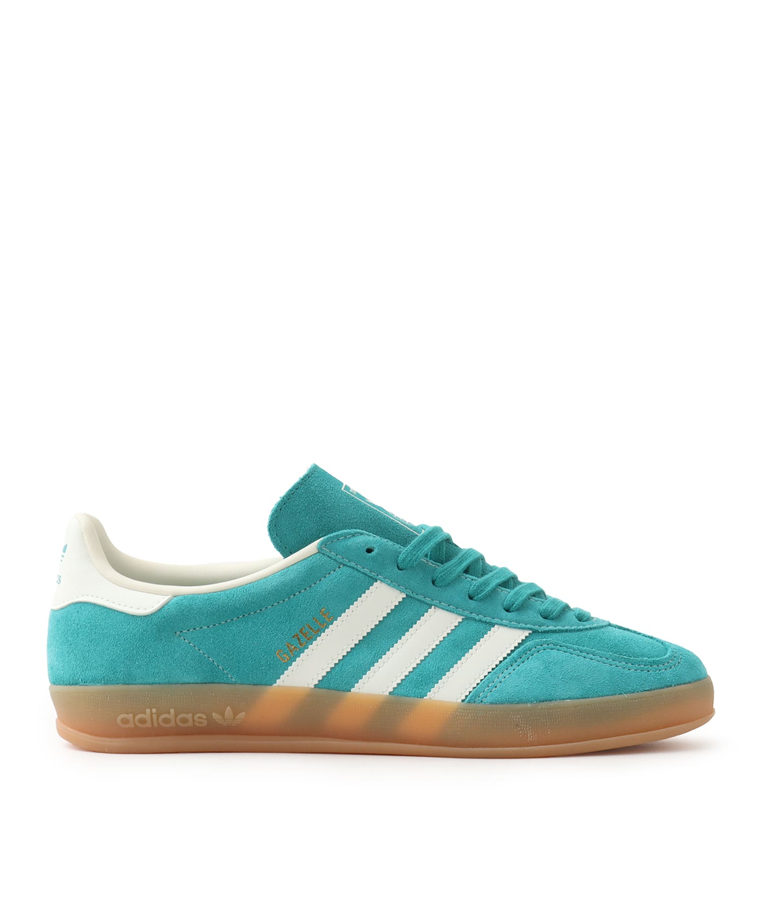 adidas GAZELLE INDOOR PURTEA/OWHITE/GOLDMTの画像