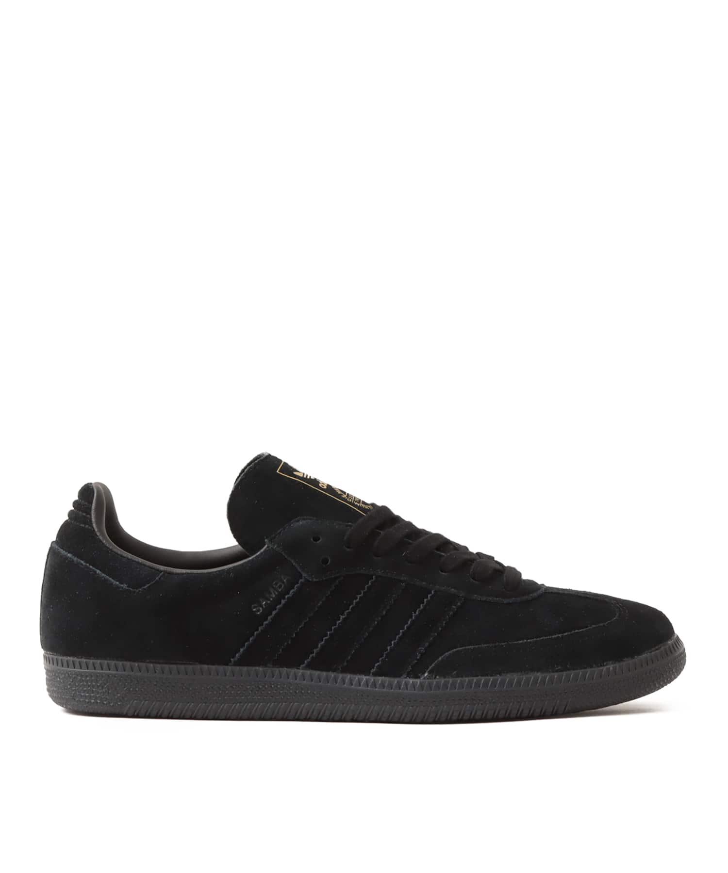 adidas SAMBA OG CBLACK/GRETHR/GOLDMTの画像