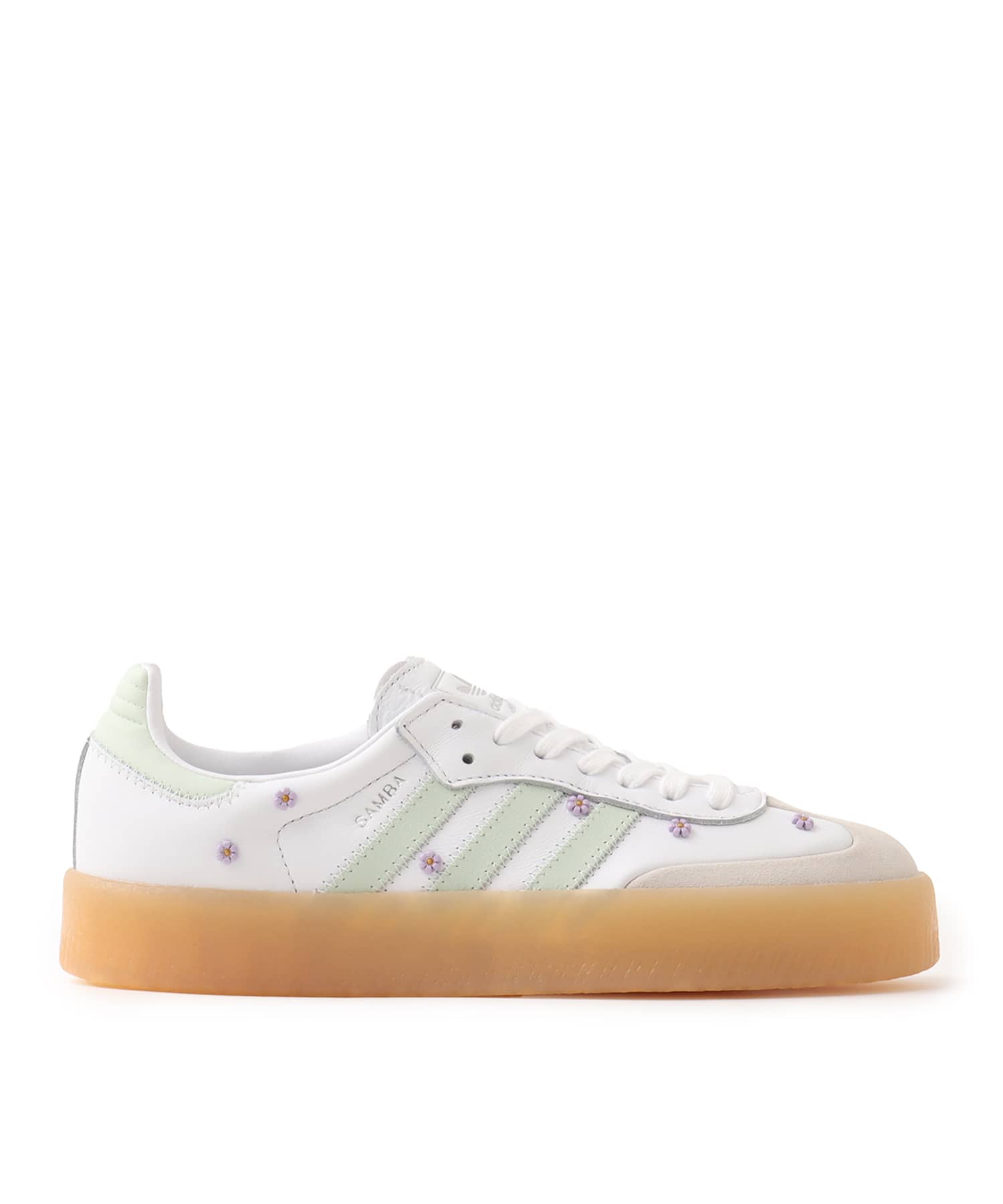 adidas SAMBAE W FTWWHT/LINGRN/GUM3の画像