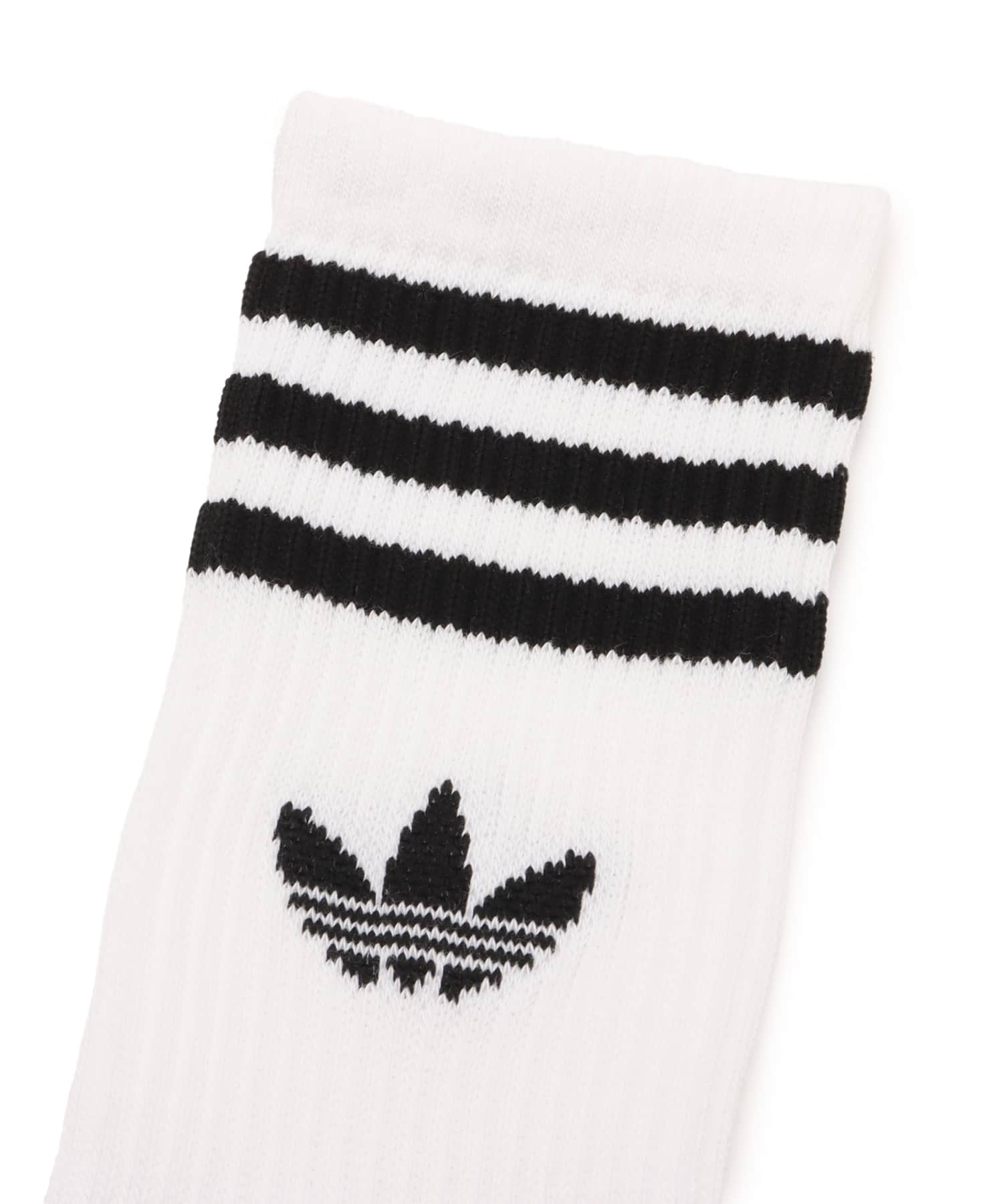 adidas 3-STRIPES CREW SOCKS 3 PAIRS ホワイト/ホワイト/ホワイトの画像