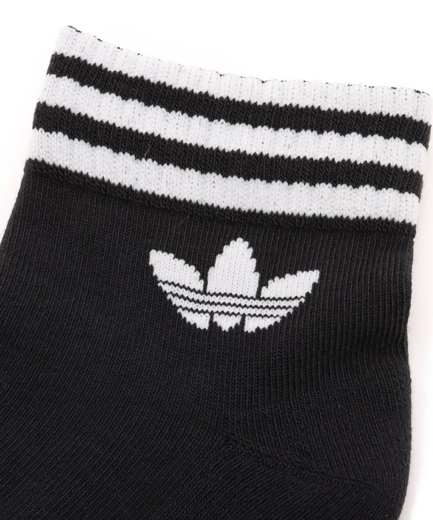 adidas 3-STRIPES ANKLE SOCKS 3 PAIRS ブラック/ブラック/ブラックの画像