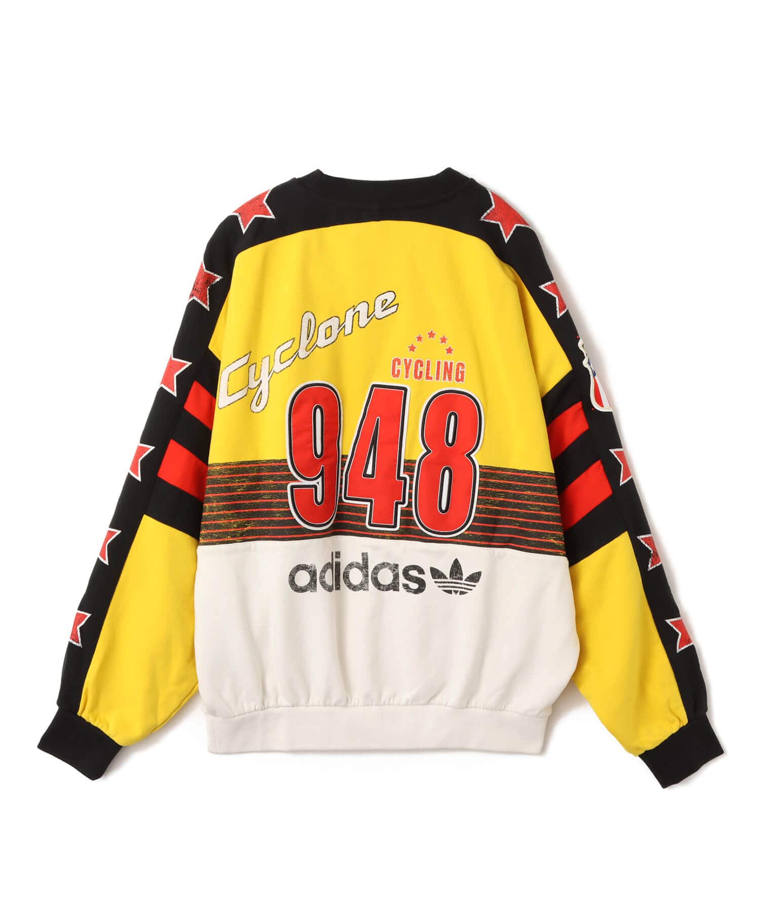 adidas ARCHIVE CYCLING SWEATSHIRT EQTイエロー/クラウドホワイト/ブラックの画像