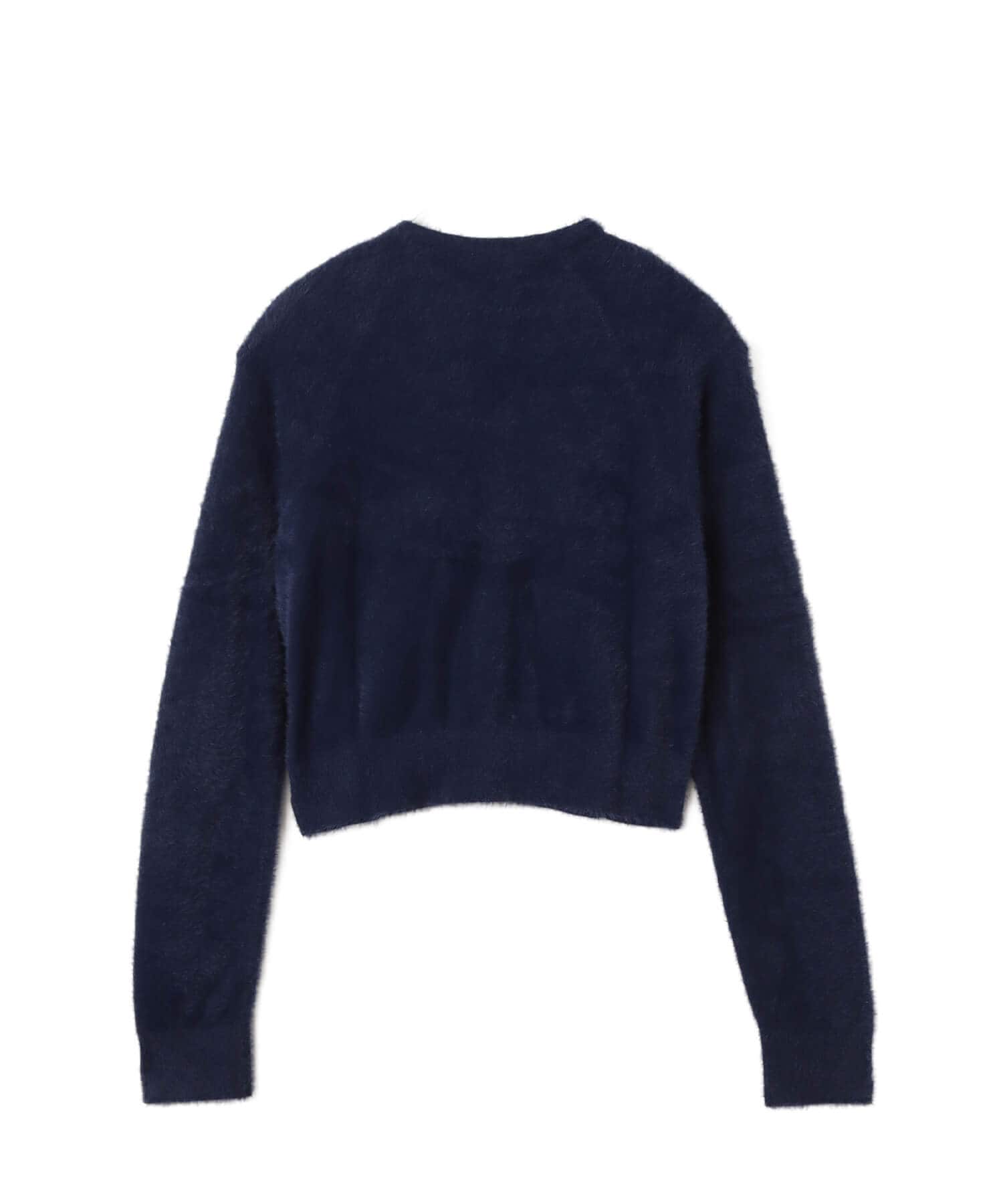 adidas FLUFFY KNITTED CARDIGAN ナイトインディゴの画像