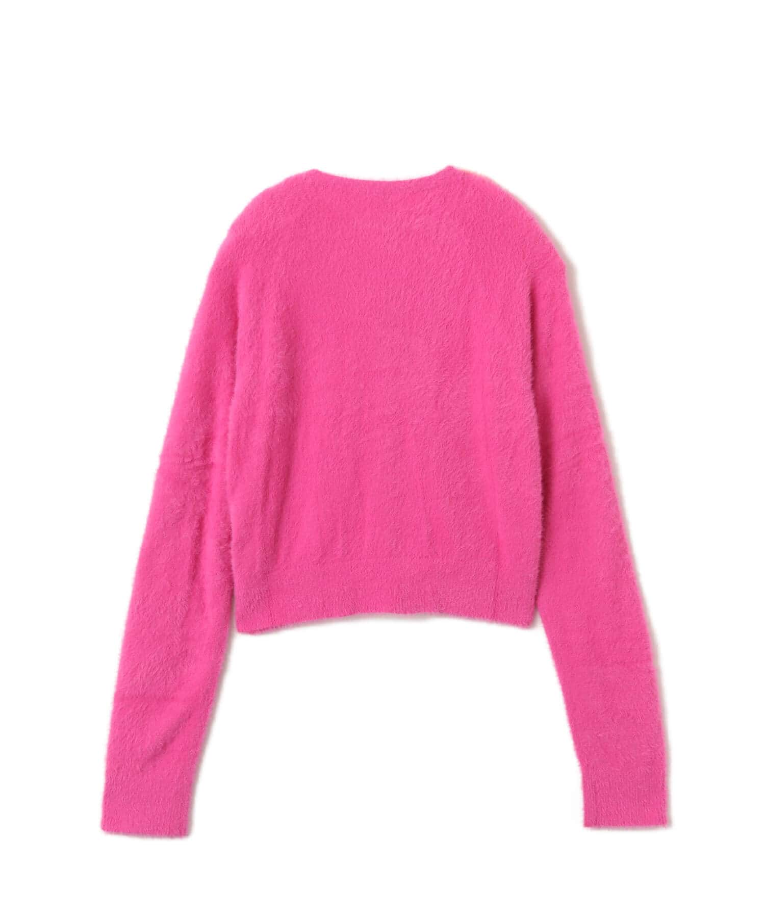 adidas FLUFFY KNITTED CARDIGAN セミルシッドフクシャの画像