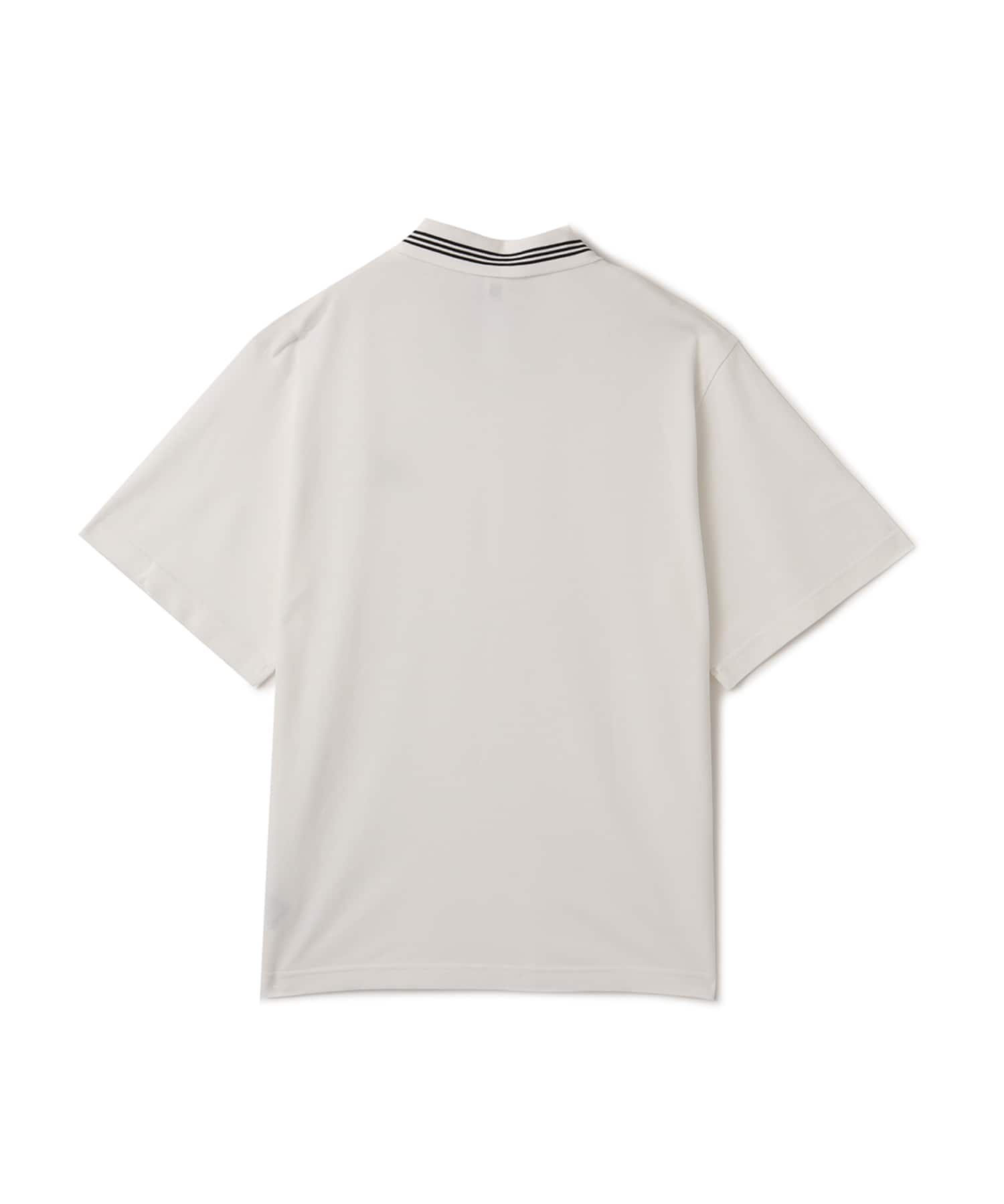 adidas LOOSE POLO ホワイト/ブラックの画像