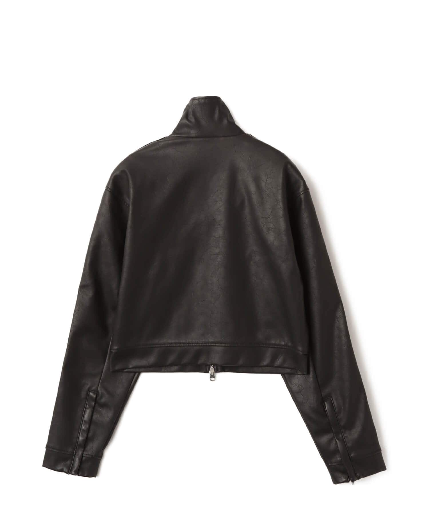 adidas FIREBIRD PLEATHER JACKET ユーティリティブラックの画像