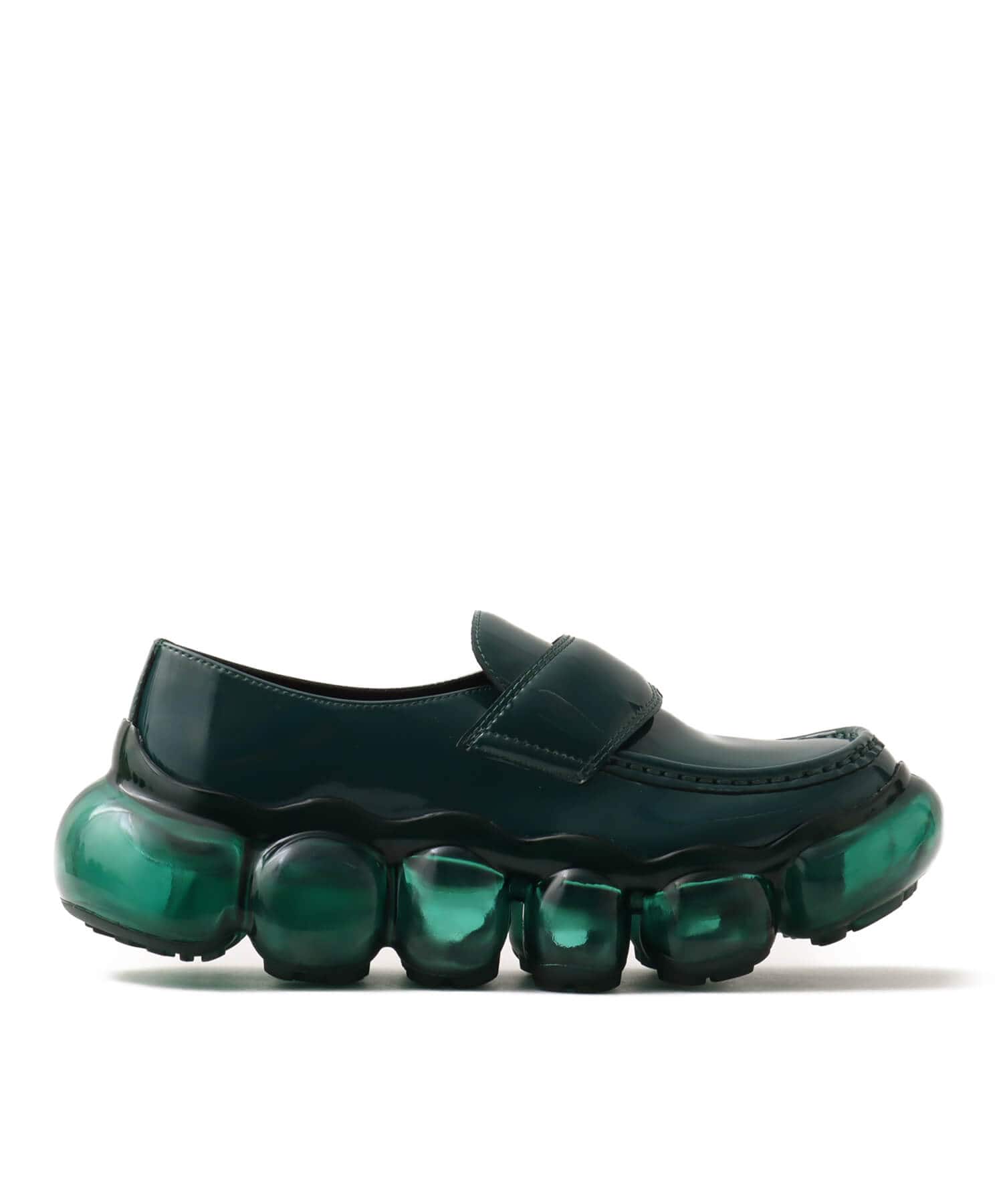 grounds JEWELRY LOAFER DARK GREENの画像