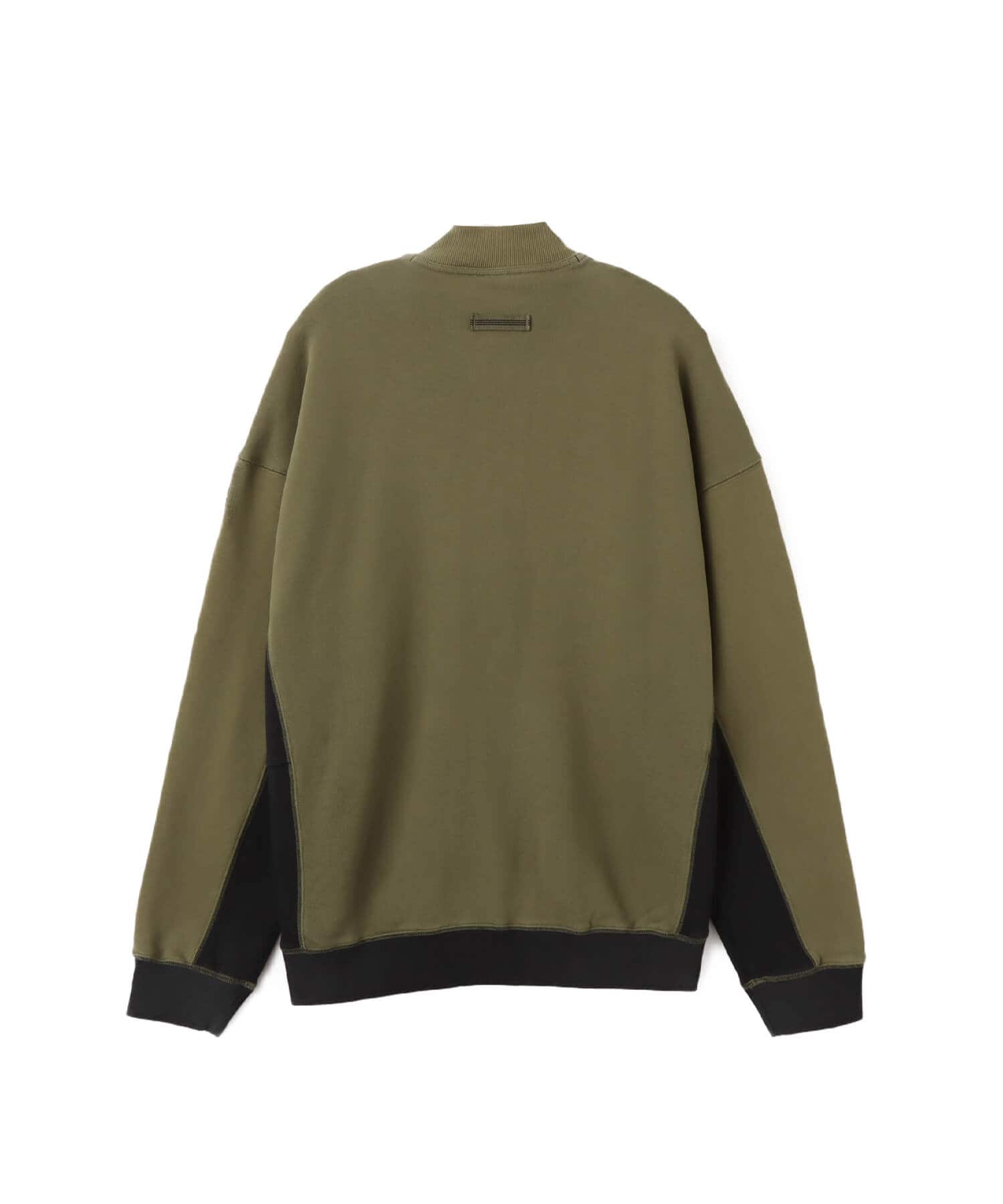 adidas EQUIPMENT BLOCKED HALF-ZIP フォーカスオリーブ/ブラックの画像
