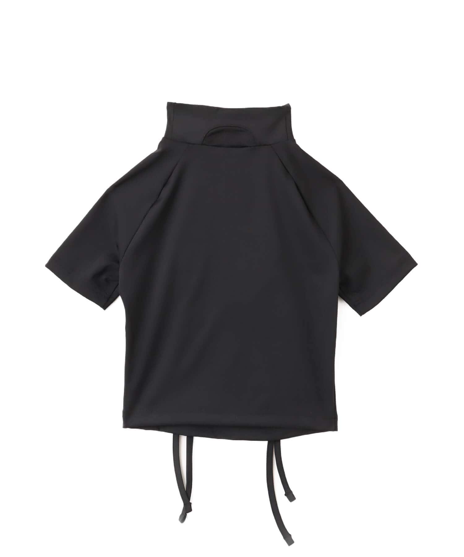 adidas RIBBON CUT OUT CROP TOP ブラックの画像
