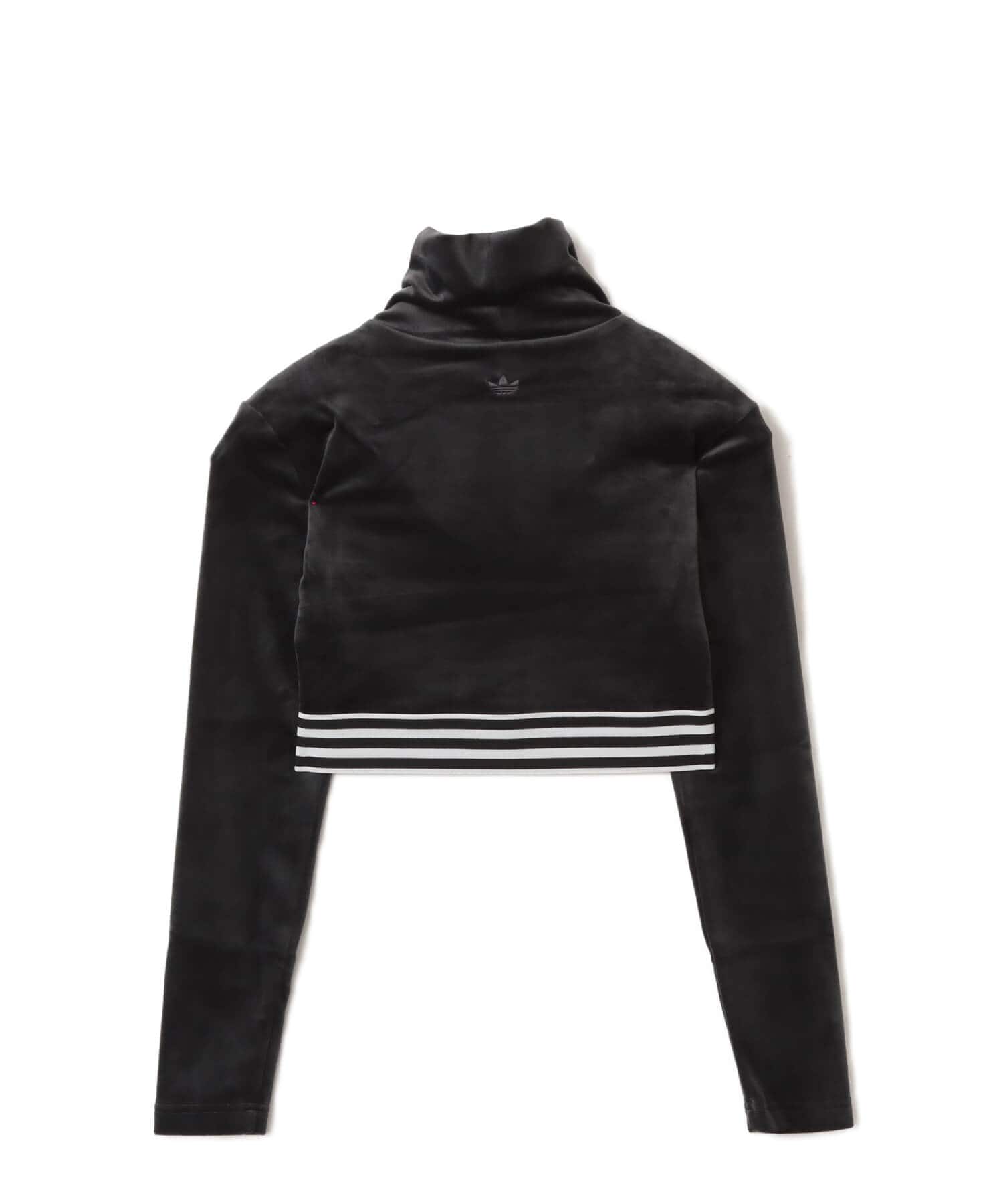 adidas WINTERIZED LS CROP TEE ブラックの画像