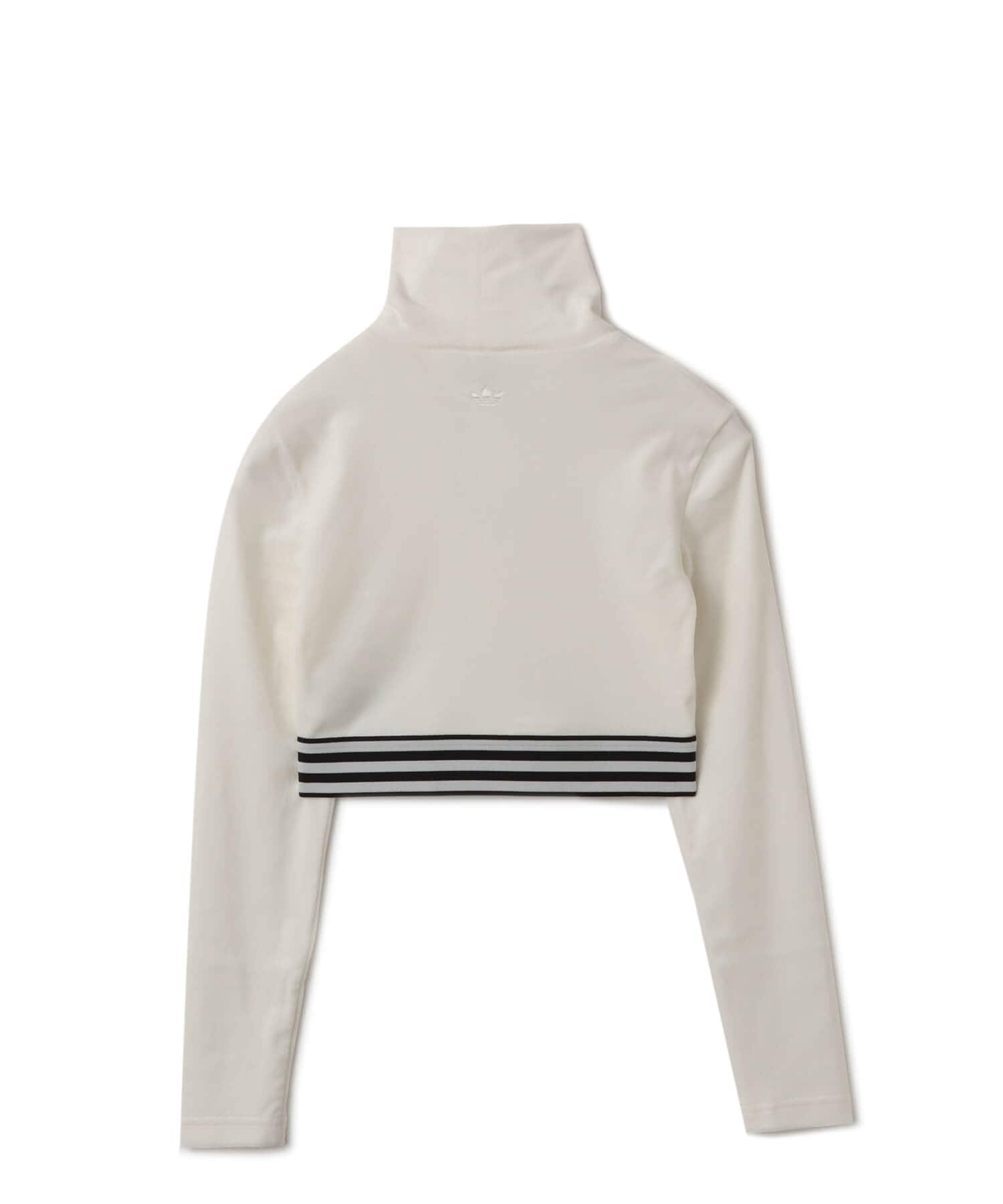 adidas WINTERIZED LS CROP TEE オフホワイトの画像