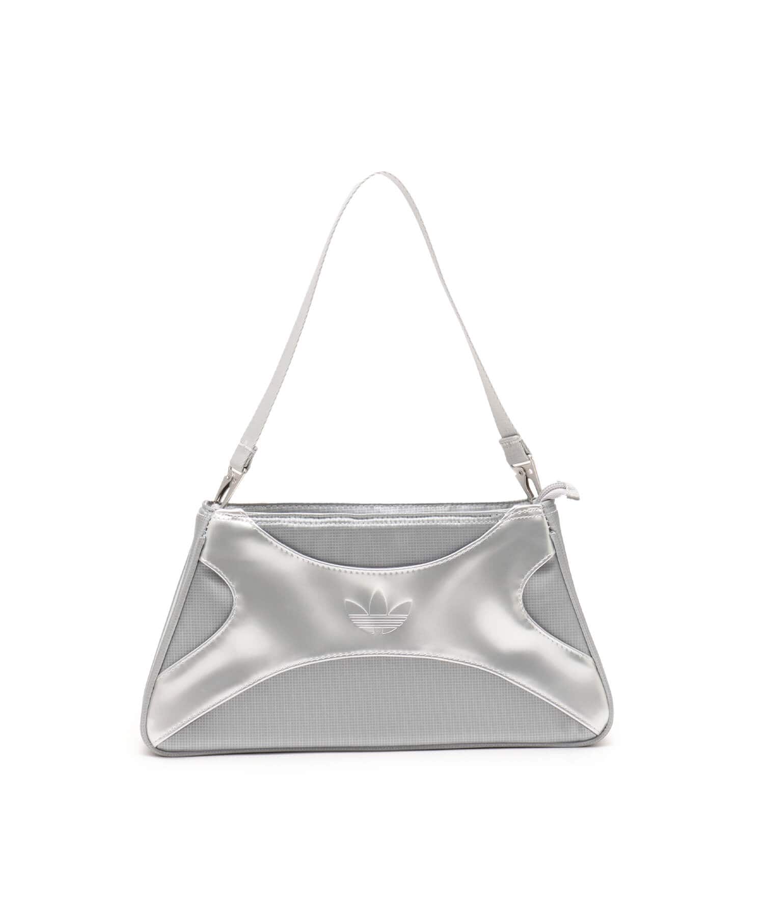 adidas CLUTCH SHOULDER BAG シルバーメタリックの画像